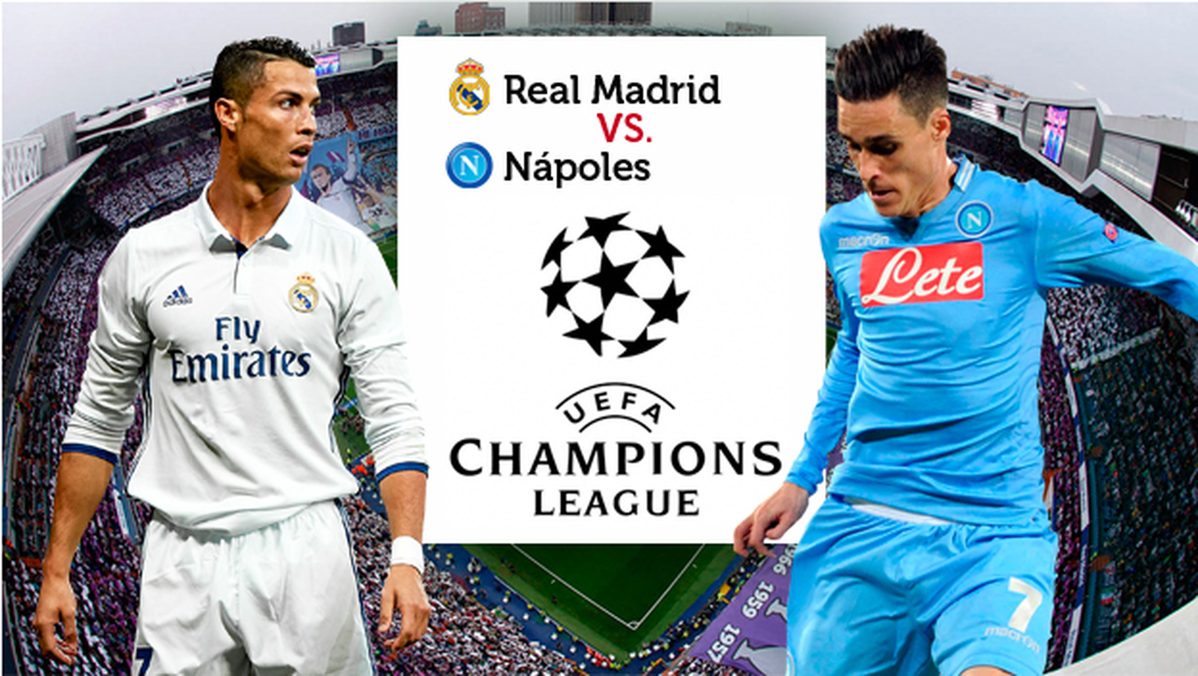 Cómo ver online en directo el Real Madrid vs Nápoles de Champions League en streaming