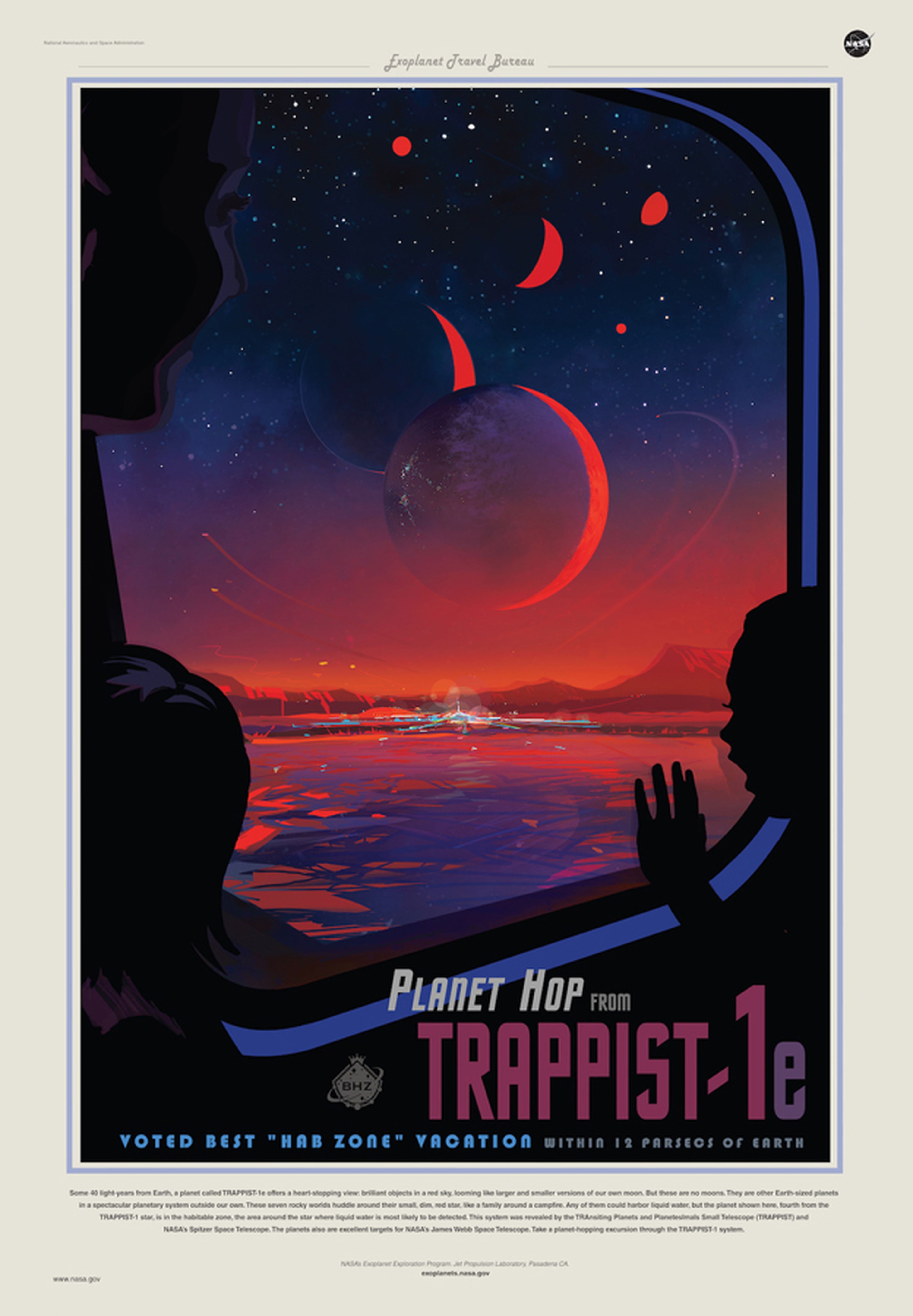 El póster oficial de Trappist 1