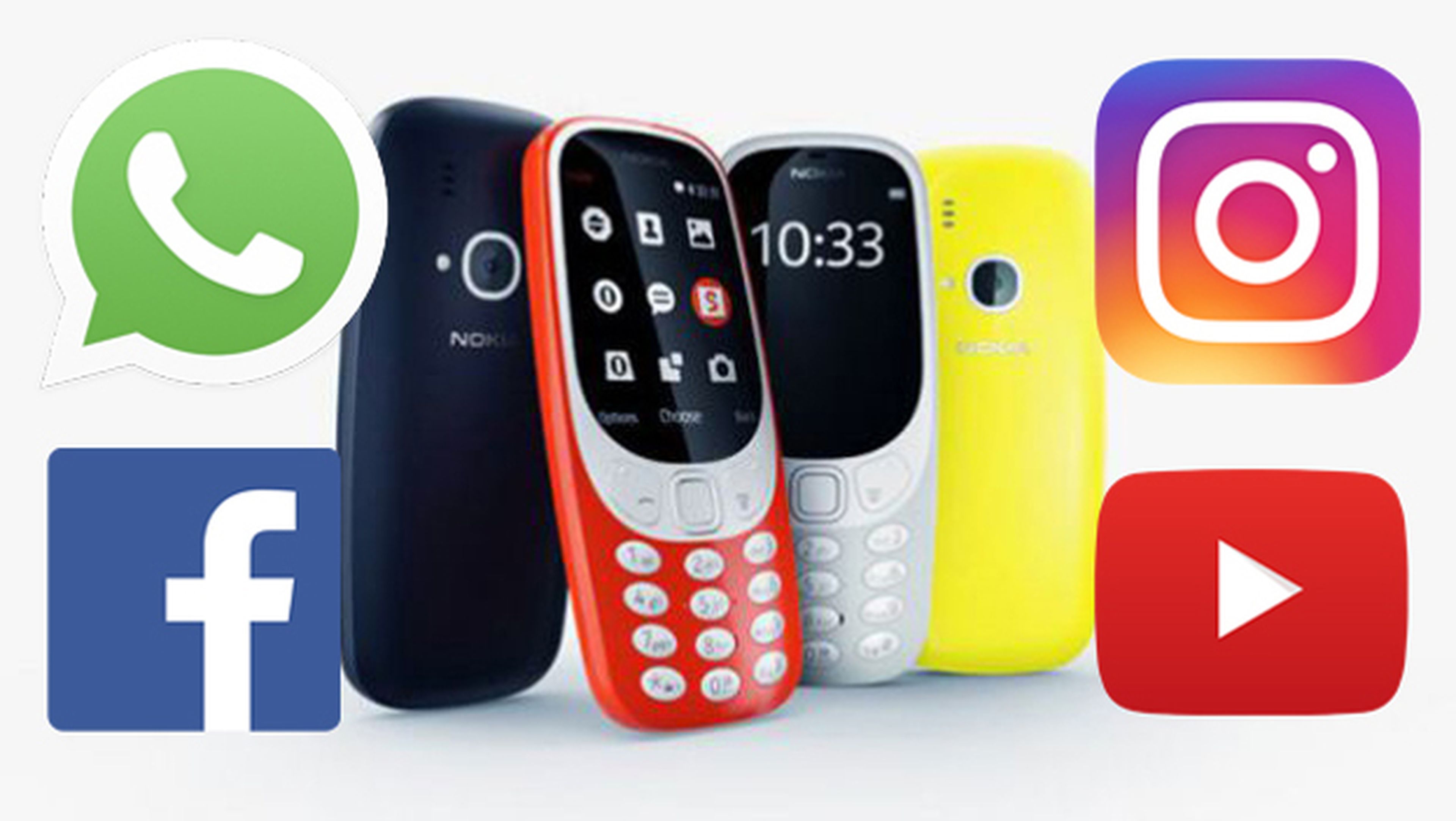 El Nokia 3310, sin WhatsApp pero con Facebook e Instagram