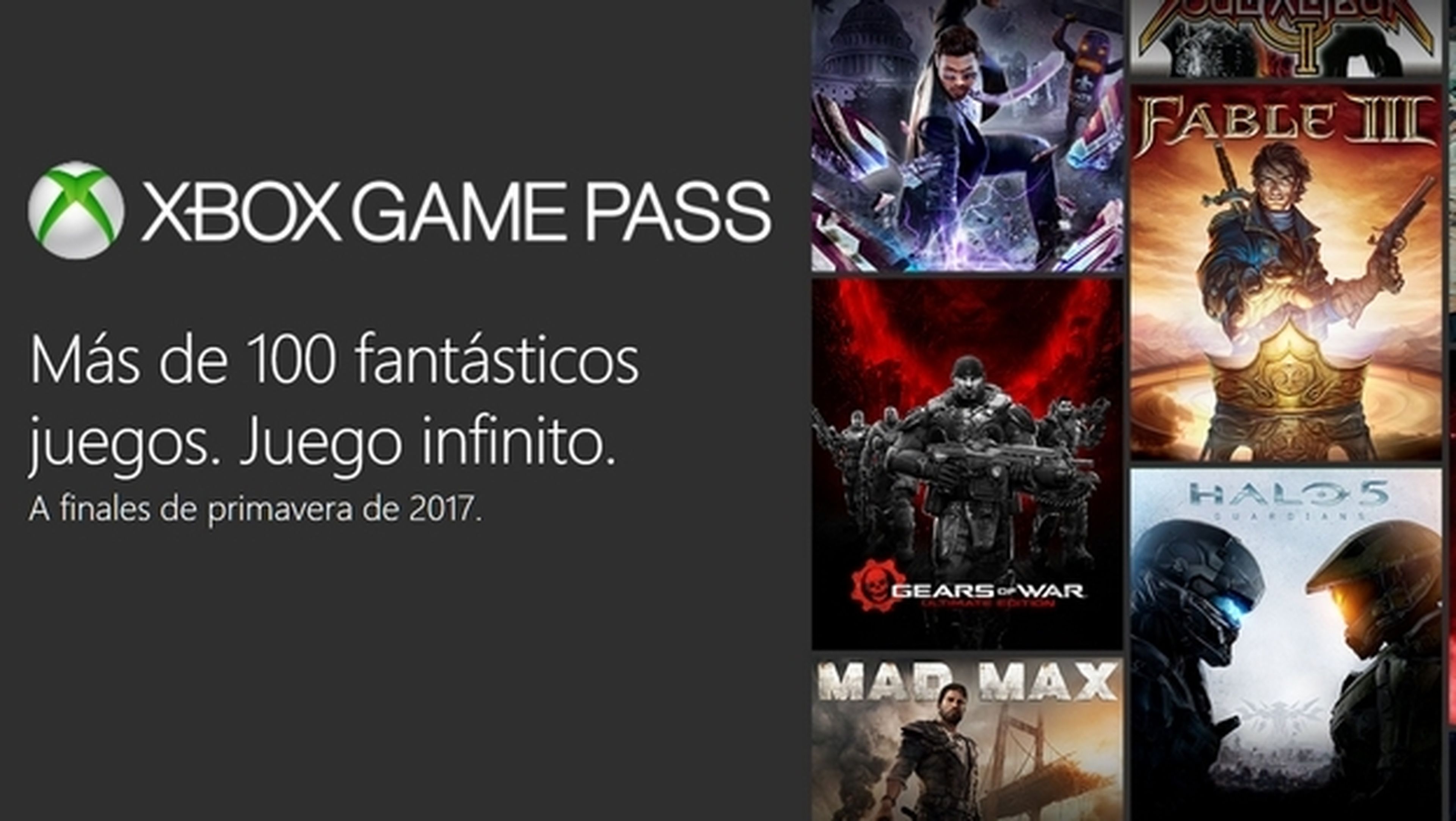 Xbox Game Pass, 100 juegos de Xbox One y 360 por 10 euros al mes