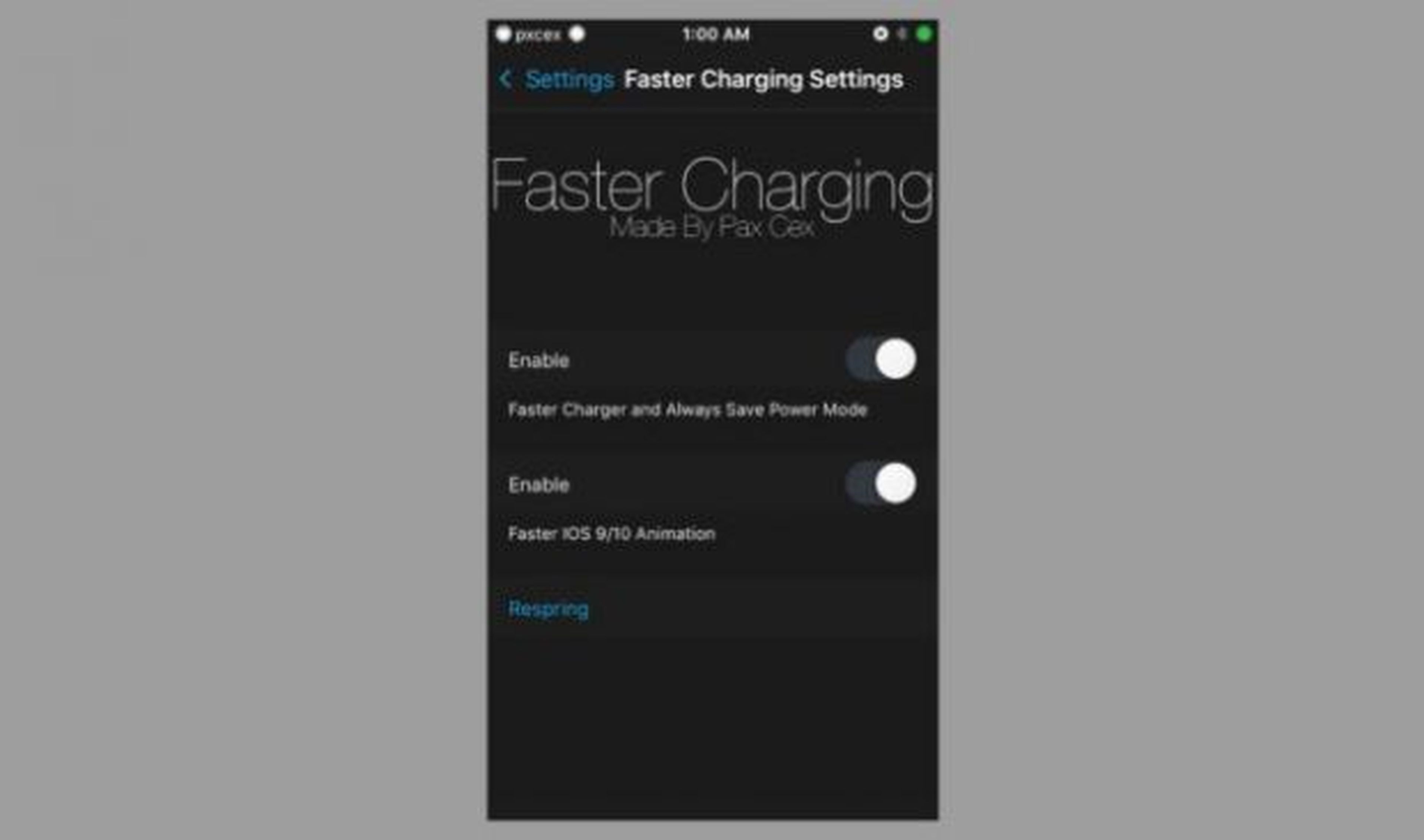 faster charging tweak