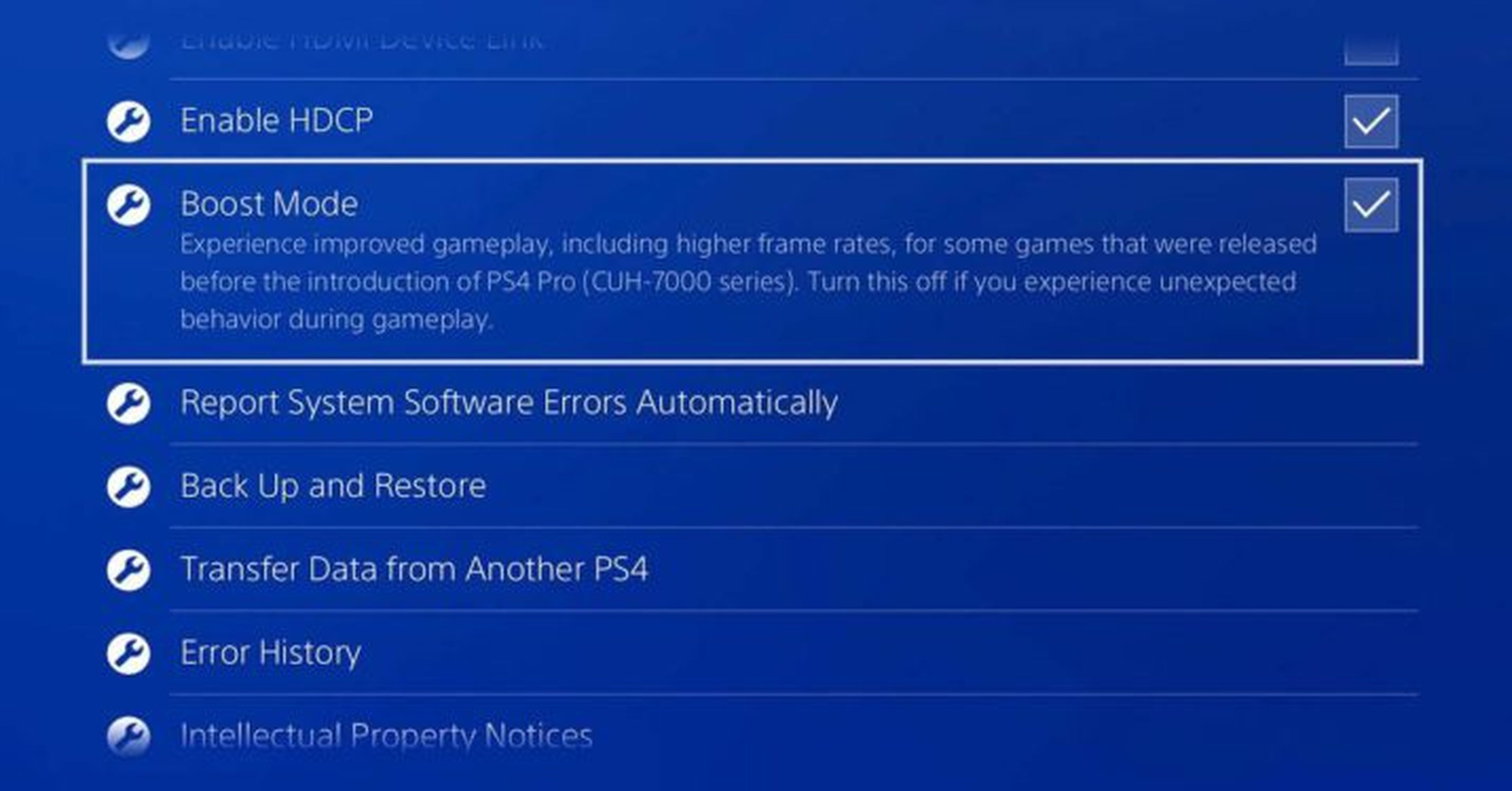 Boost Mode de PS4 Pro del firmware 4.50, qué es y cómo funciona