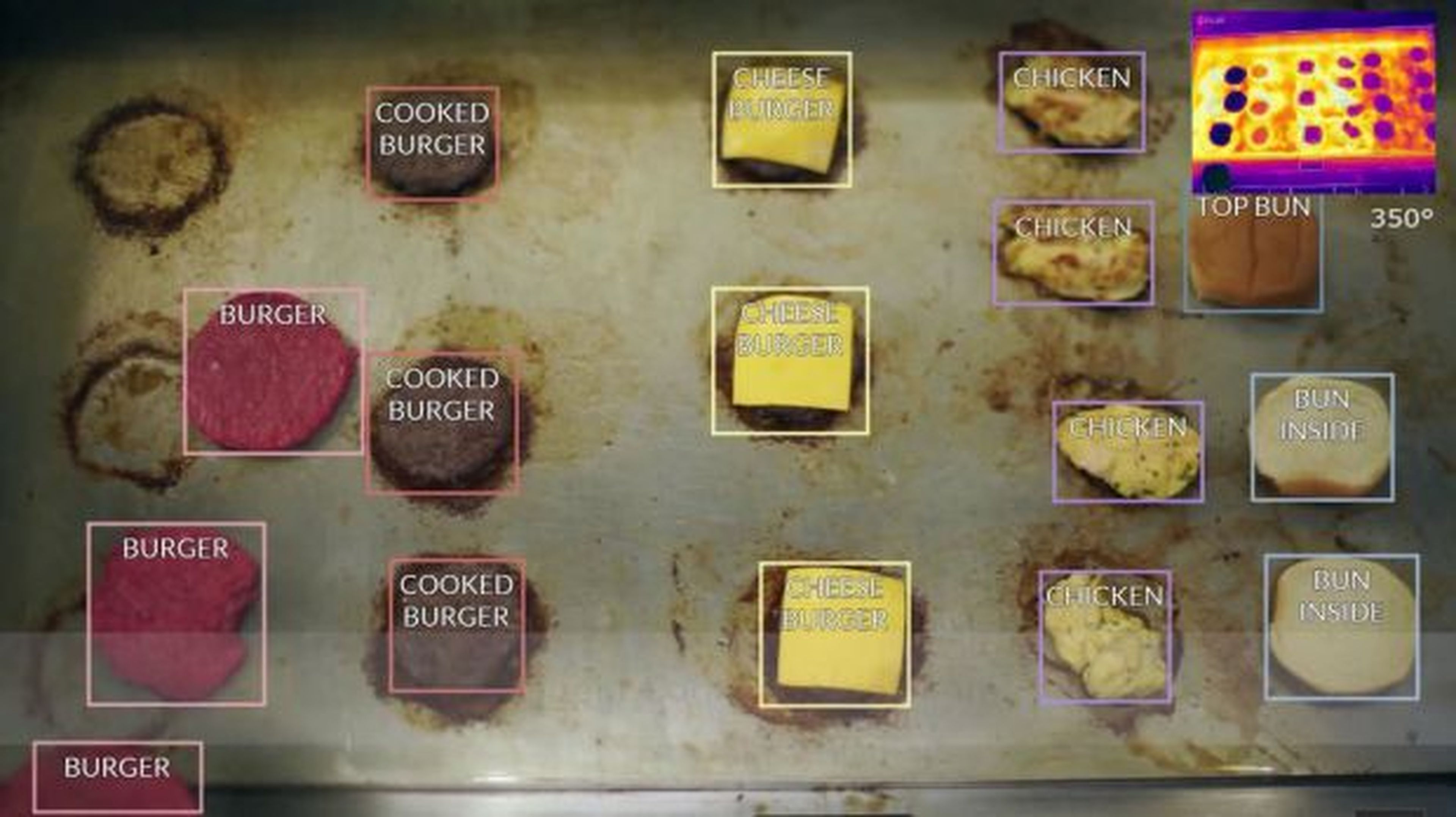 Robot cocina hamburguesas