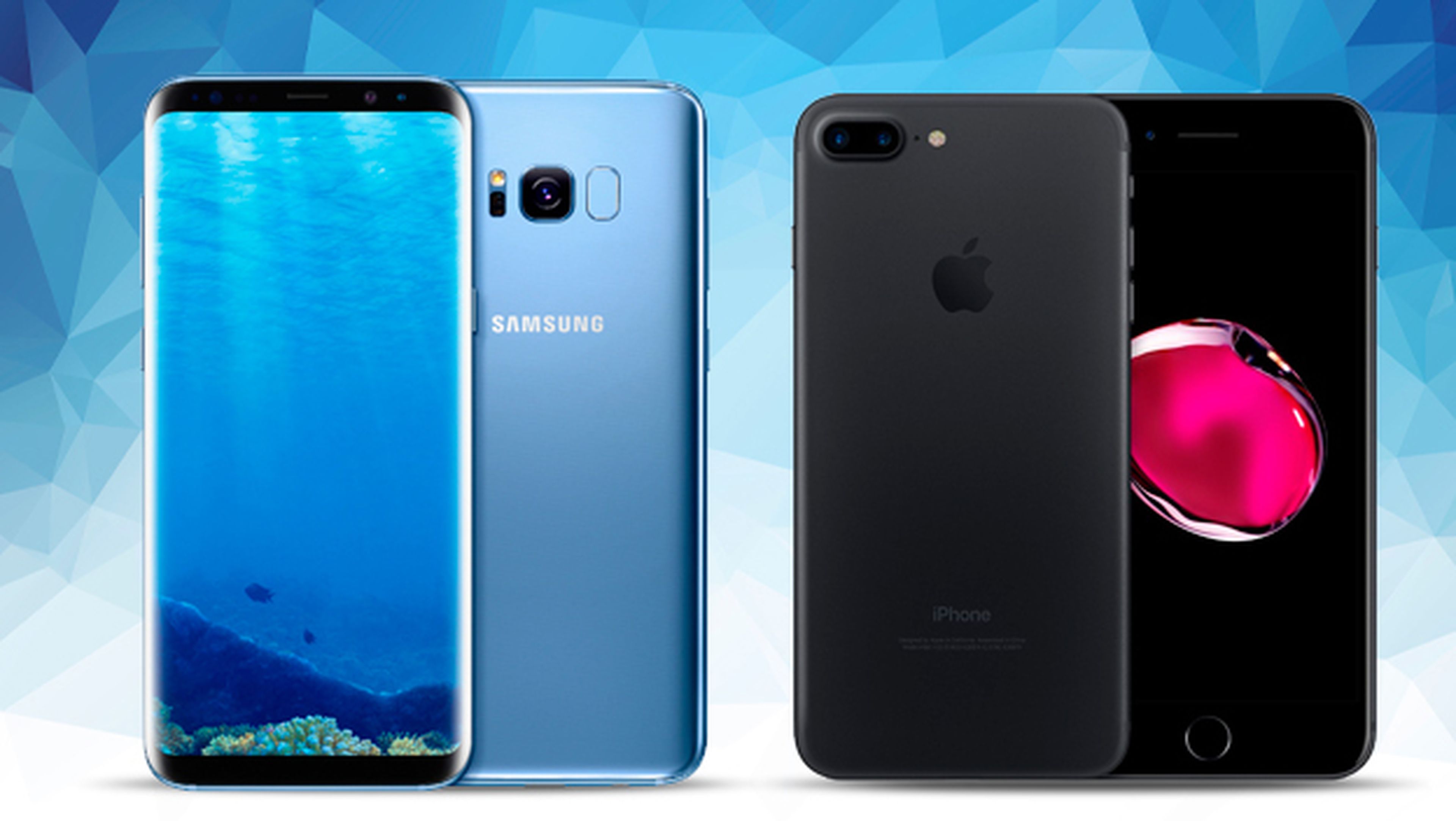 Samsung Galaxy S8 Plus, comparativa con el iPhone 7 Plus