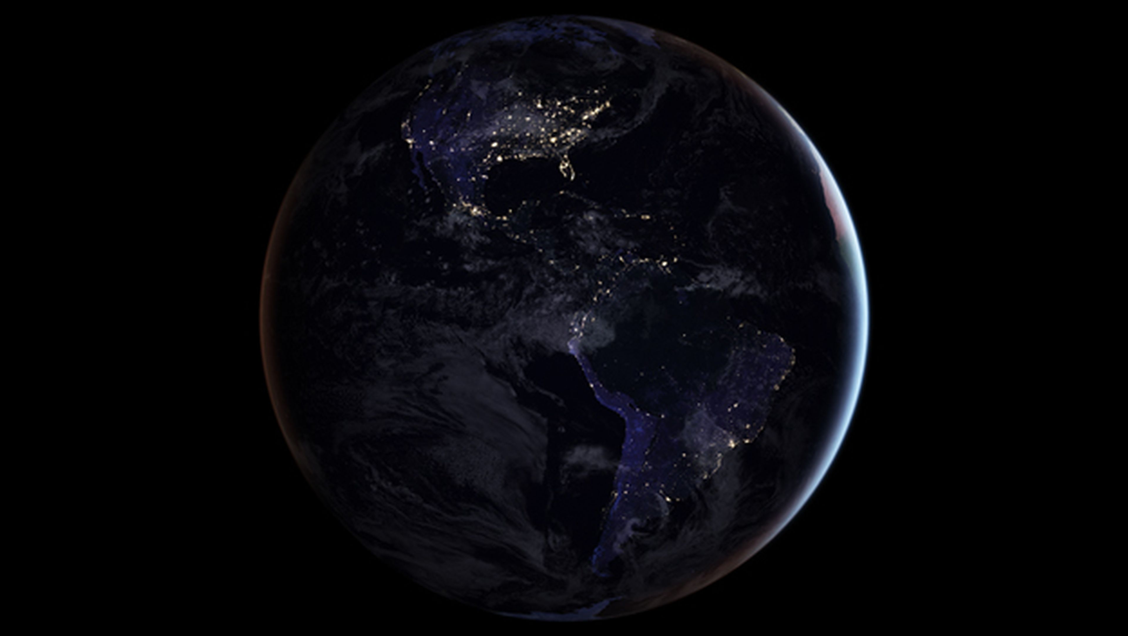 La NASA muestra imágenes de la Tierra de noche
