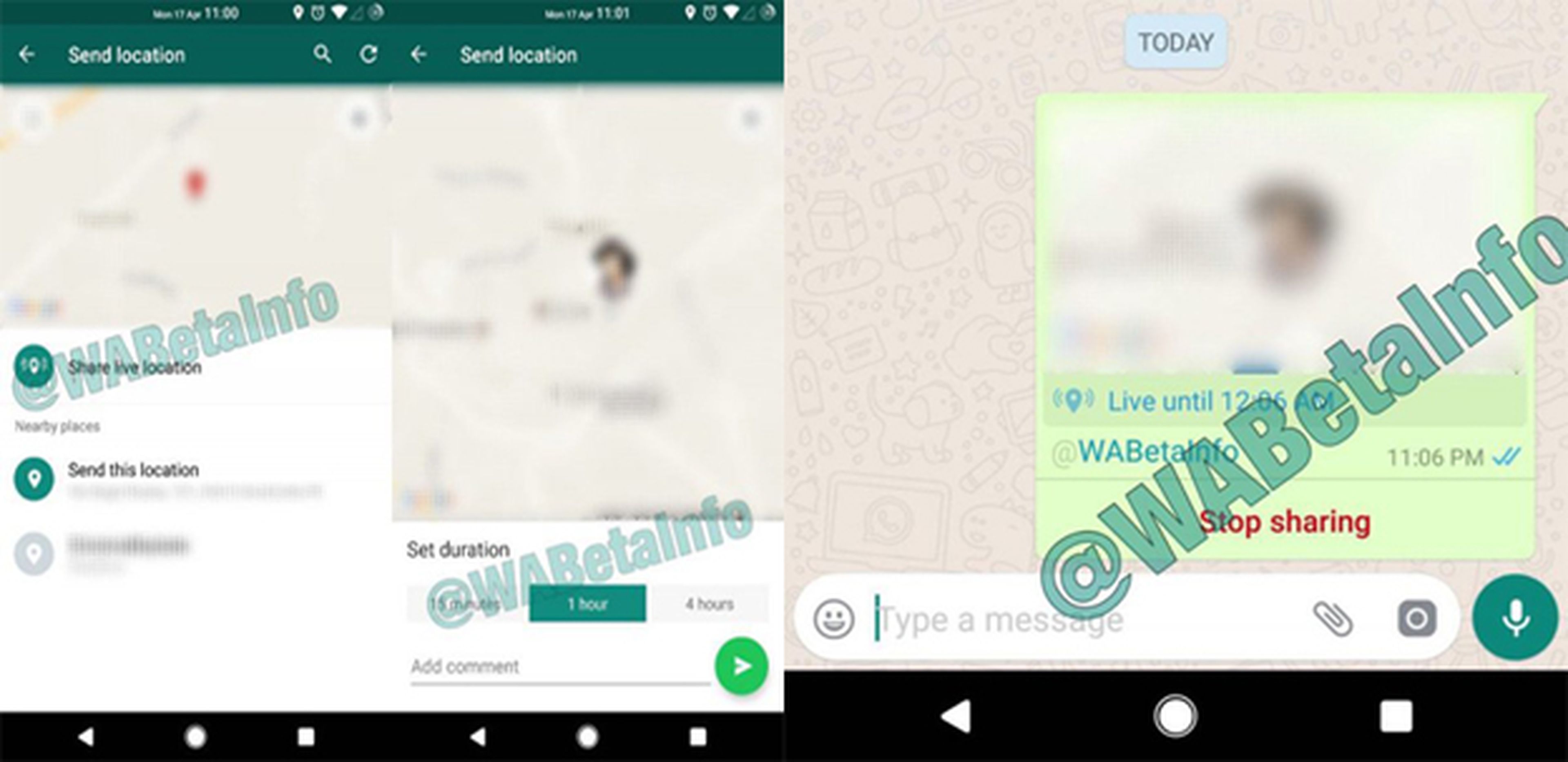 Compartir la ubicación en tiempo real en WhatsApp