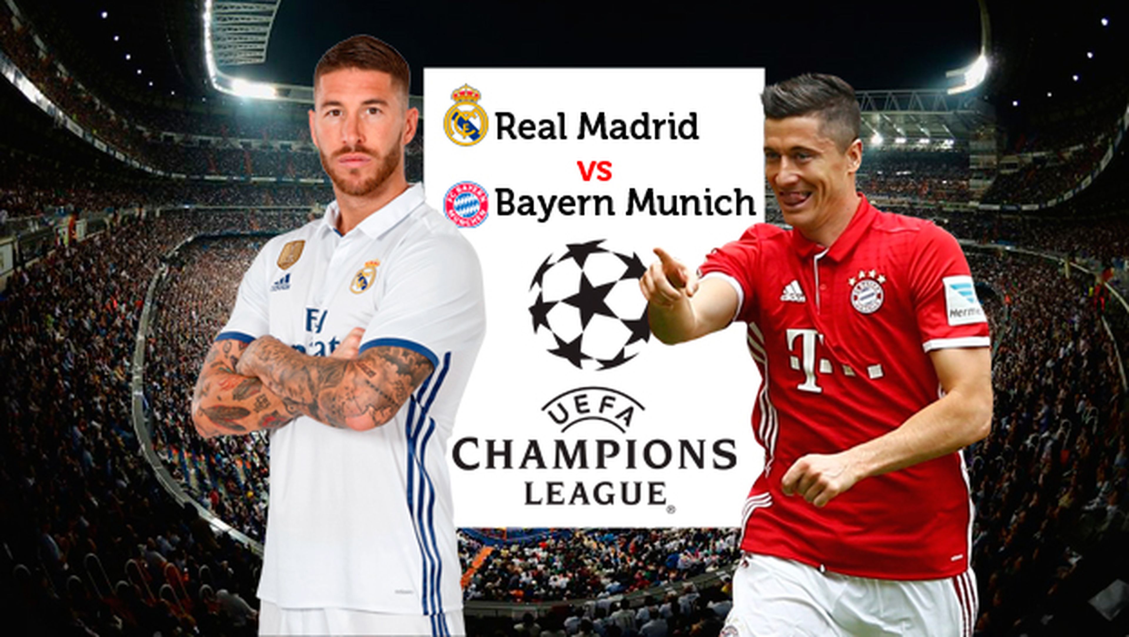 Cómo ver online en directo el Real Madrid vs Bayern de Champions League por Internet