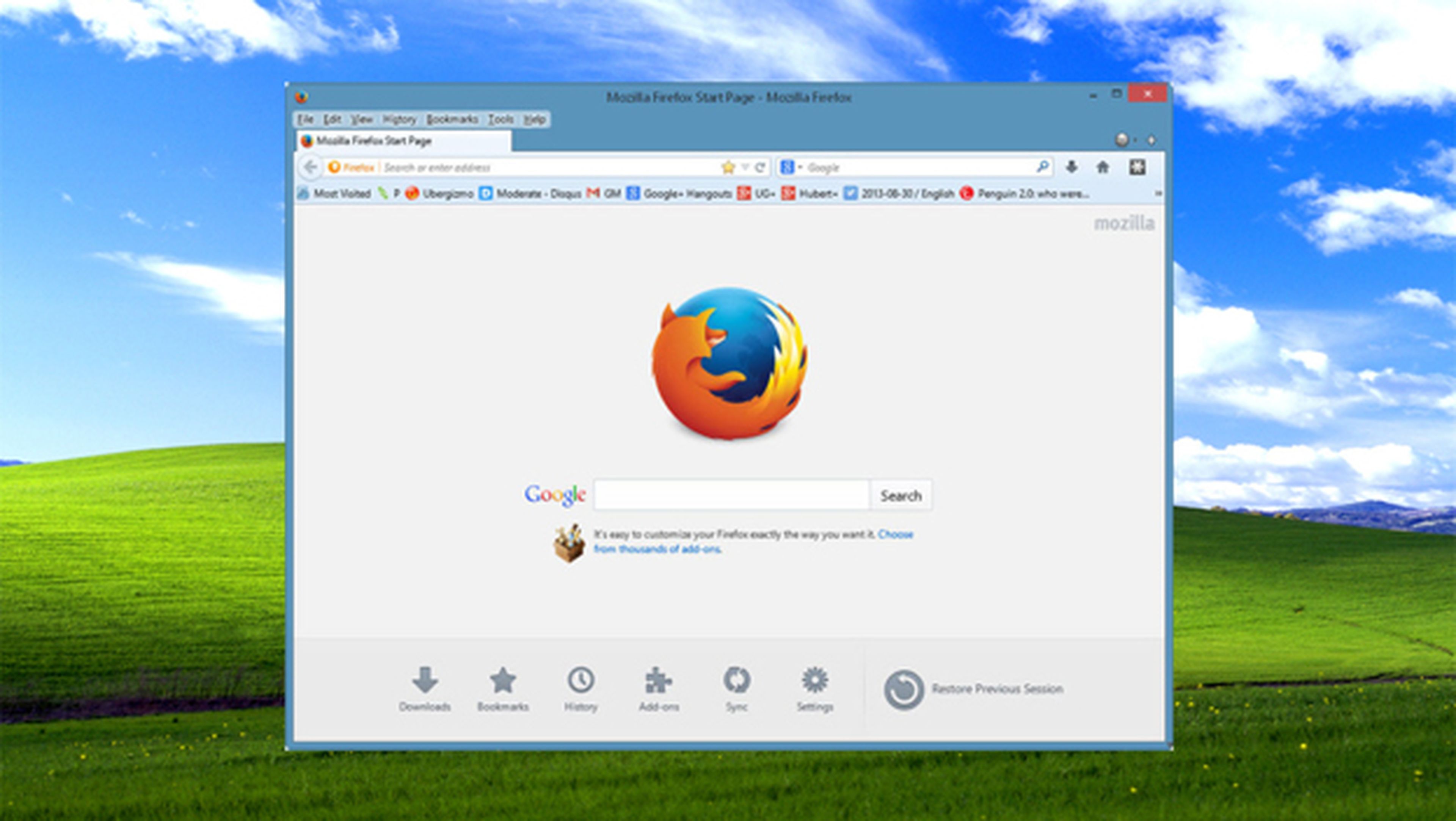 Firefox 53 termina con el soporte a Windows XP y Vista