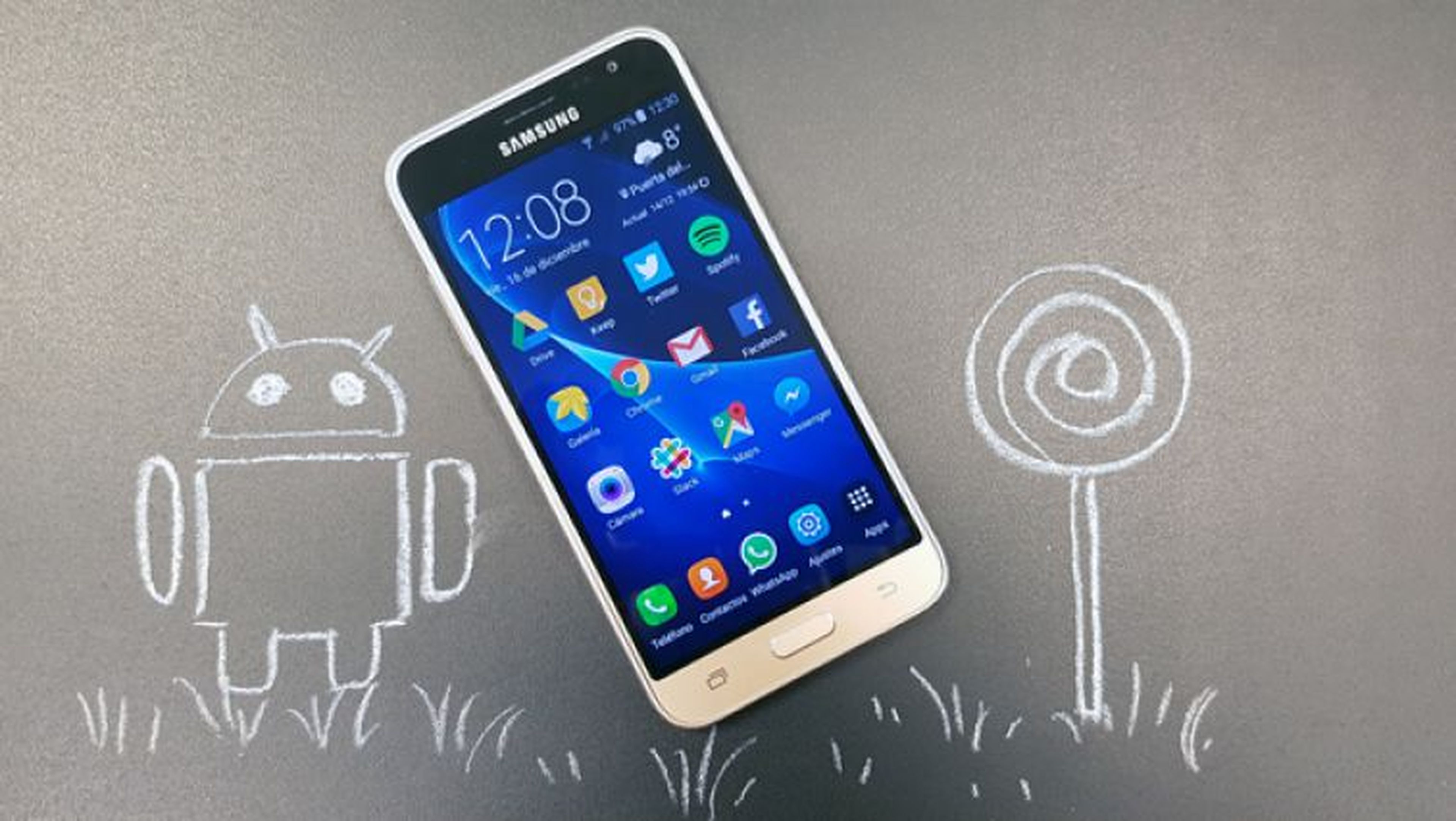 Características del Galaxy J3 de 2017, uno de los móviles más baratos de Samsung.