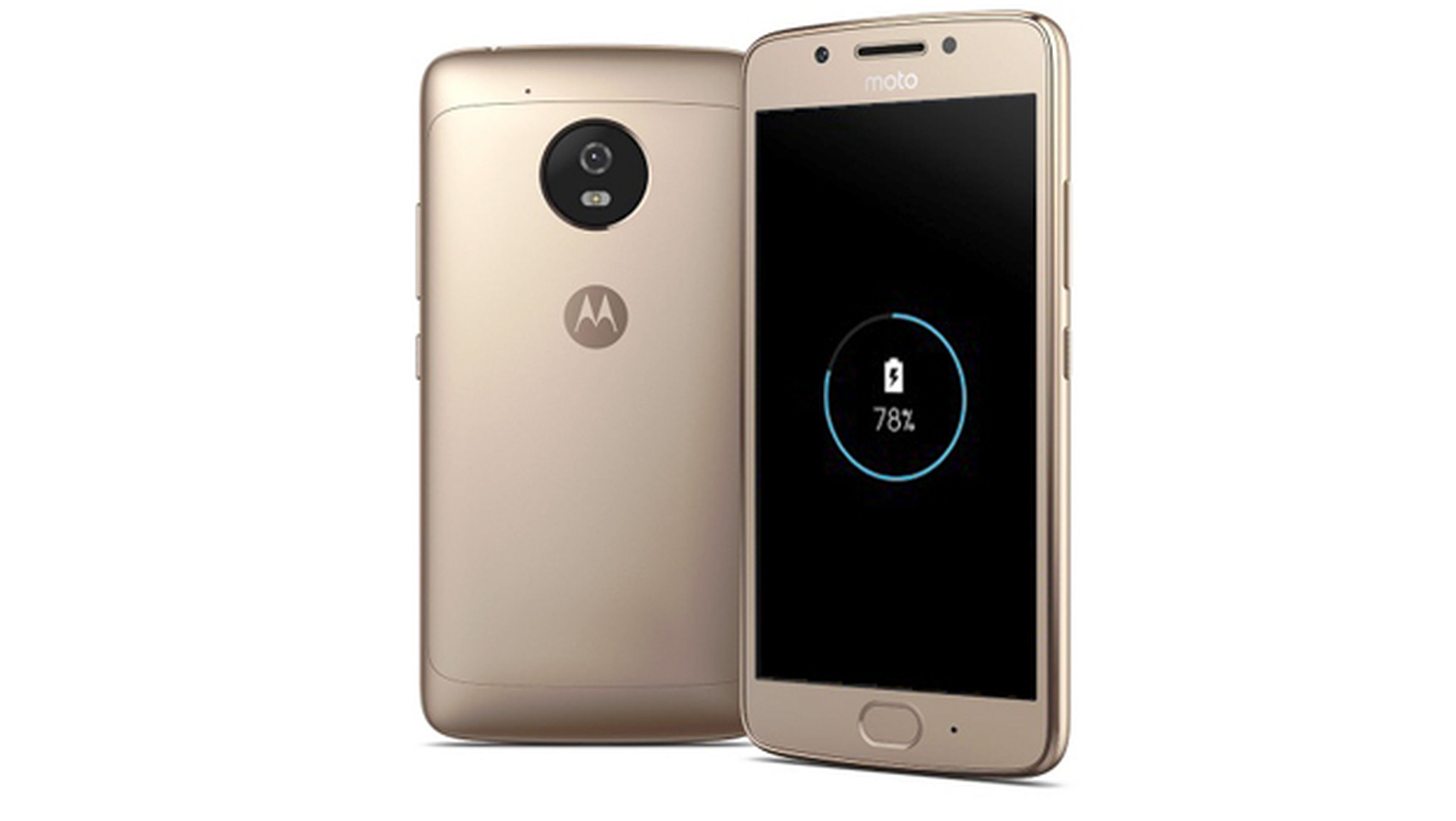 Smartphones con sistema de carga rápida como el Motorola Moto G5, y su batería de 2.800 mAh