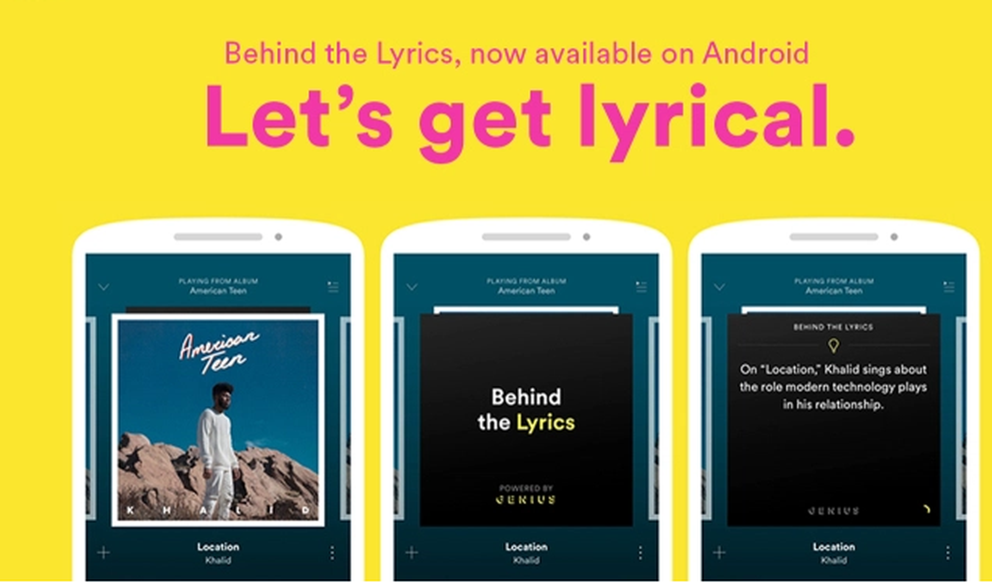 Spotify incorpora "Behind The lyrics" para Android