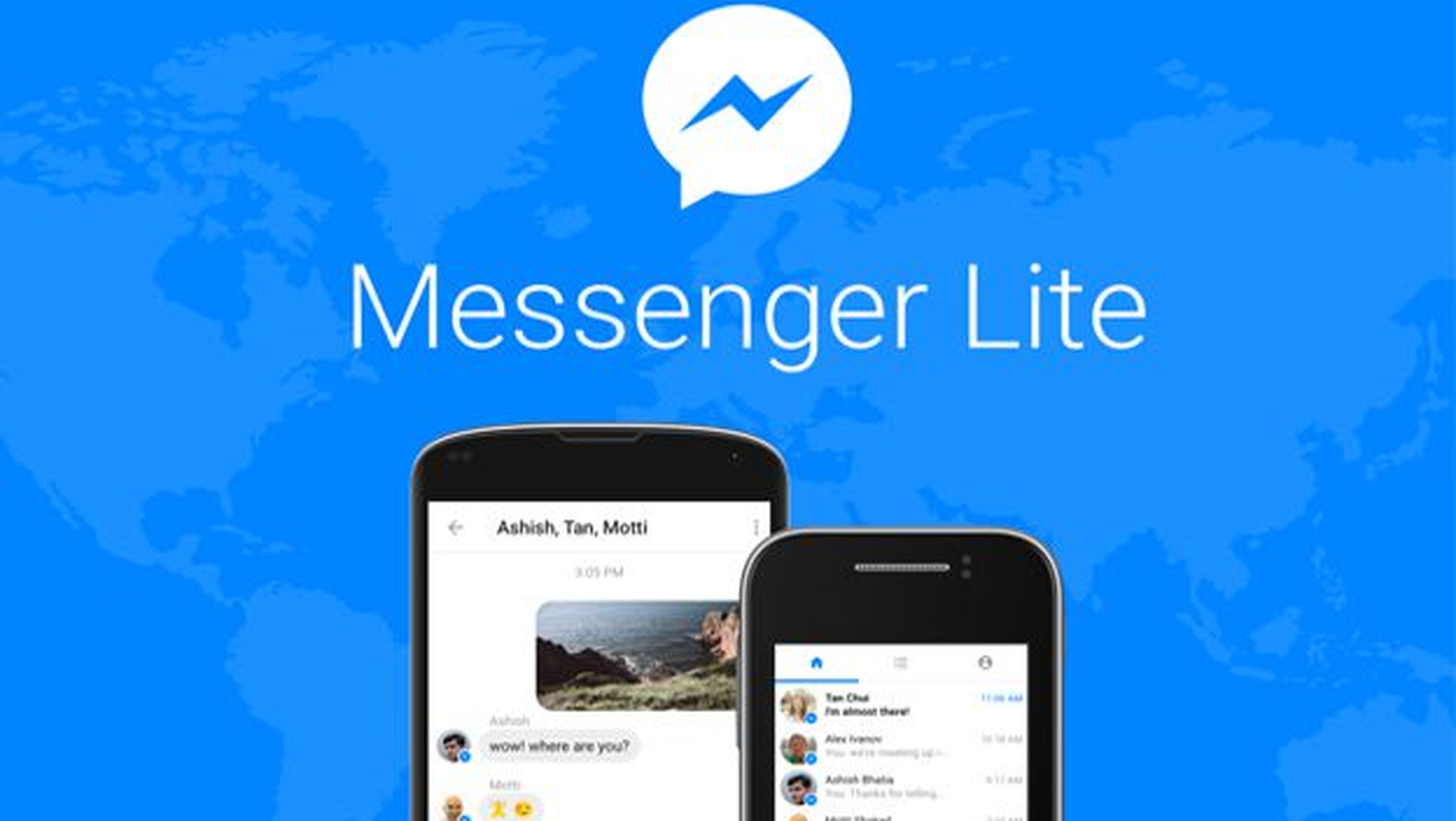 Instalar Messenger Lite para ahorrar datos y batería en el chat de Facebook.
