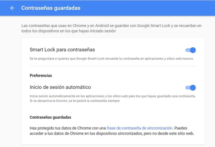 Cómo administrar las contraseñas que guardas en Google Chrome