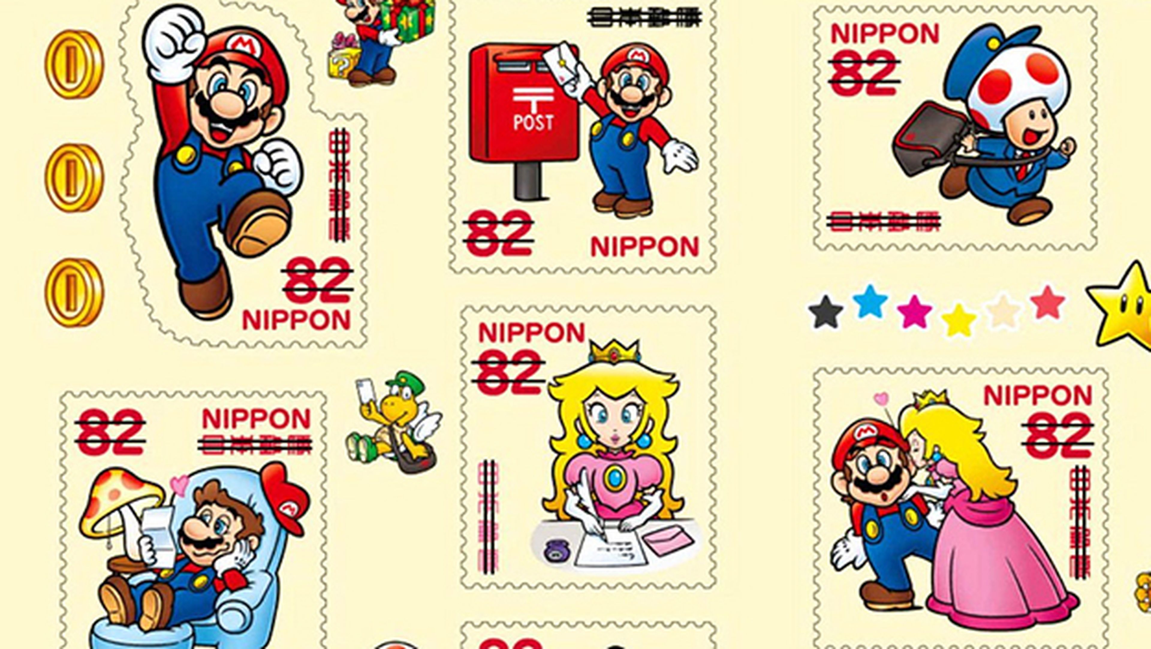 Con estos sellos de Super Mario podrás enviar cartas en Japón