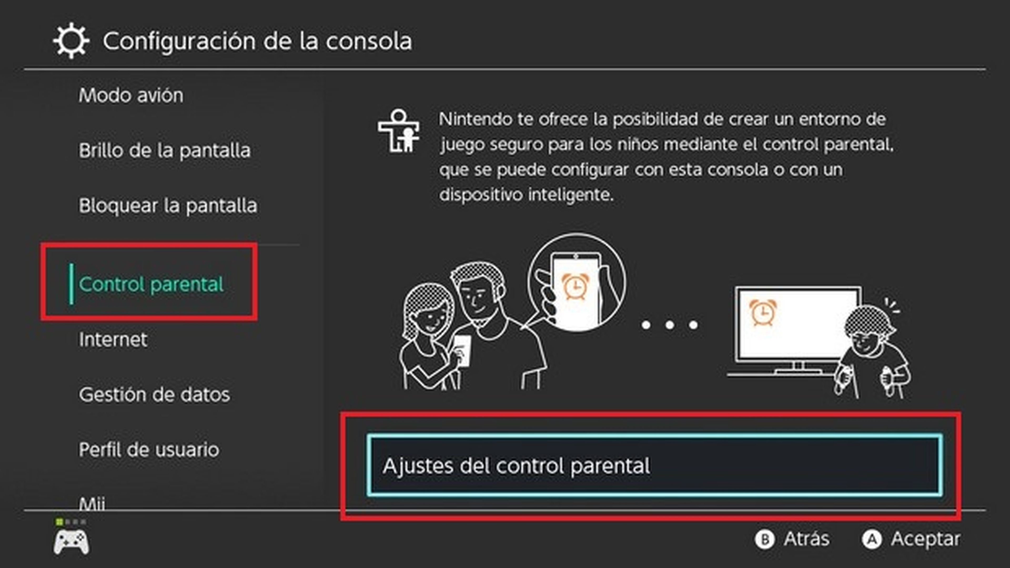 Nintendo Switch: Cómo configurar el control parental