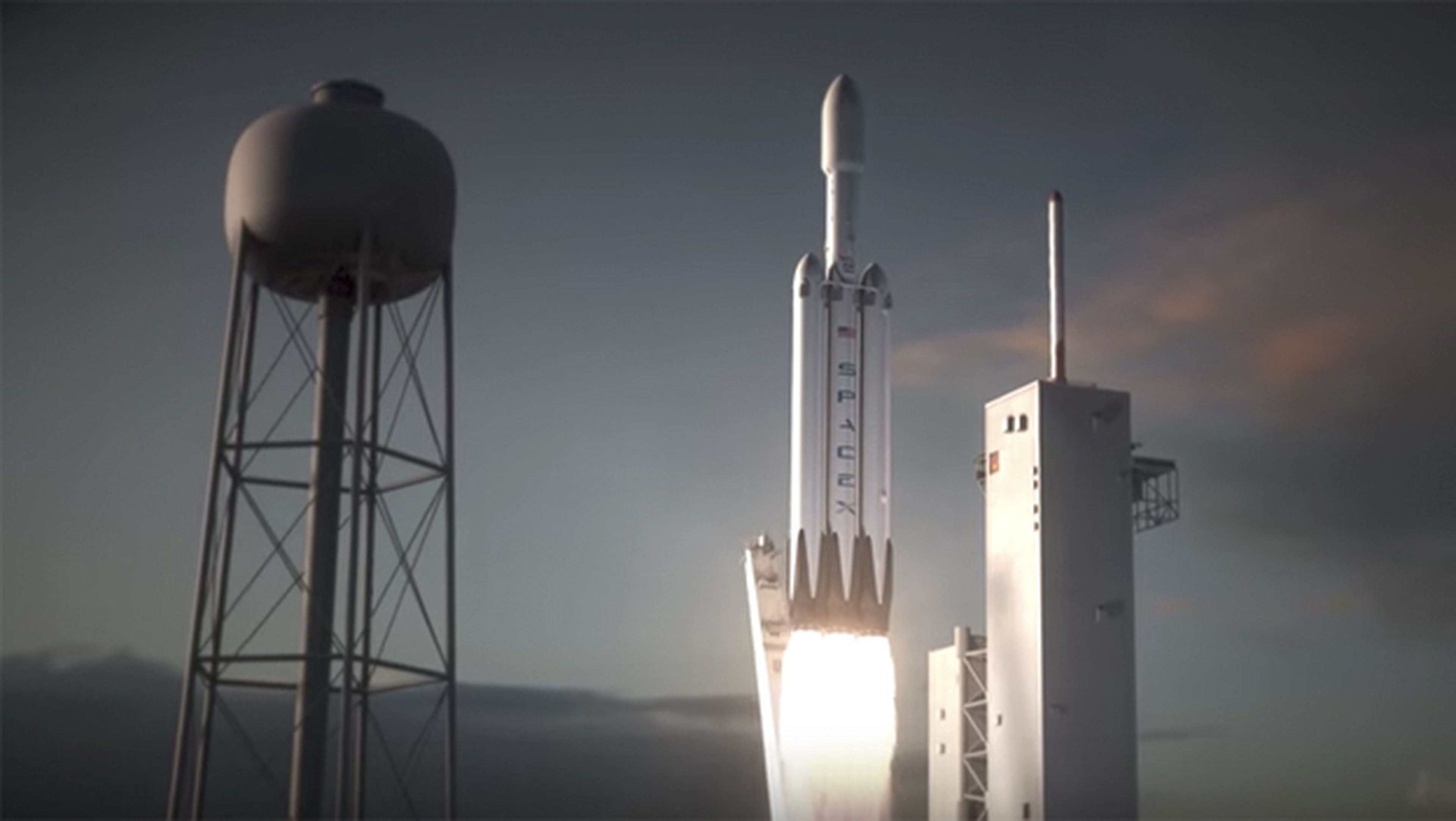 La prueba de despegue del Falcon Heavy