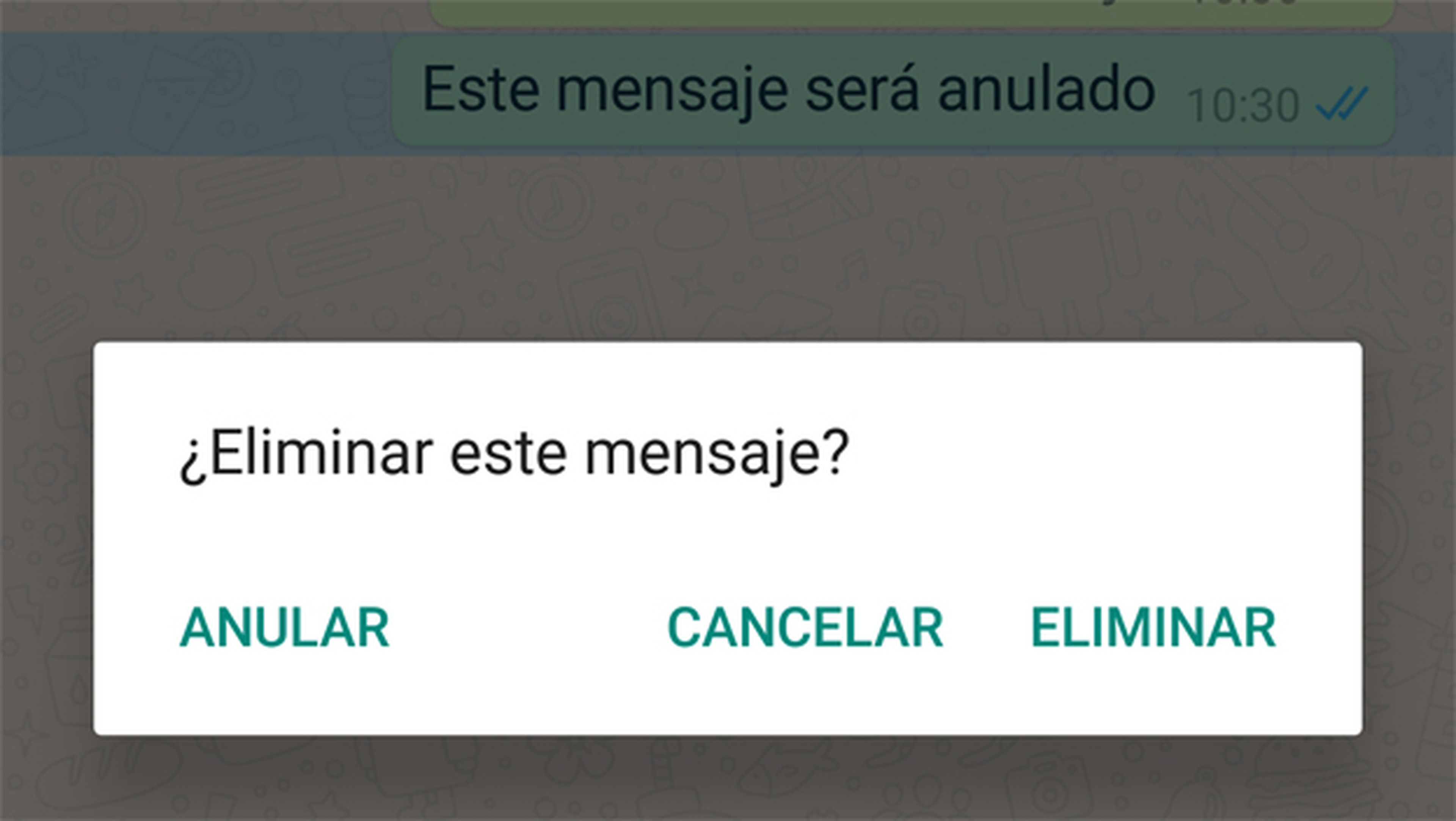 La nueva opción para cancelar un mensaje en WhatsApp
