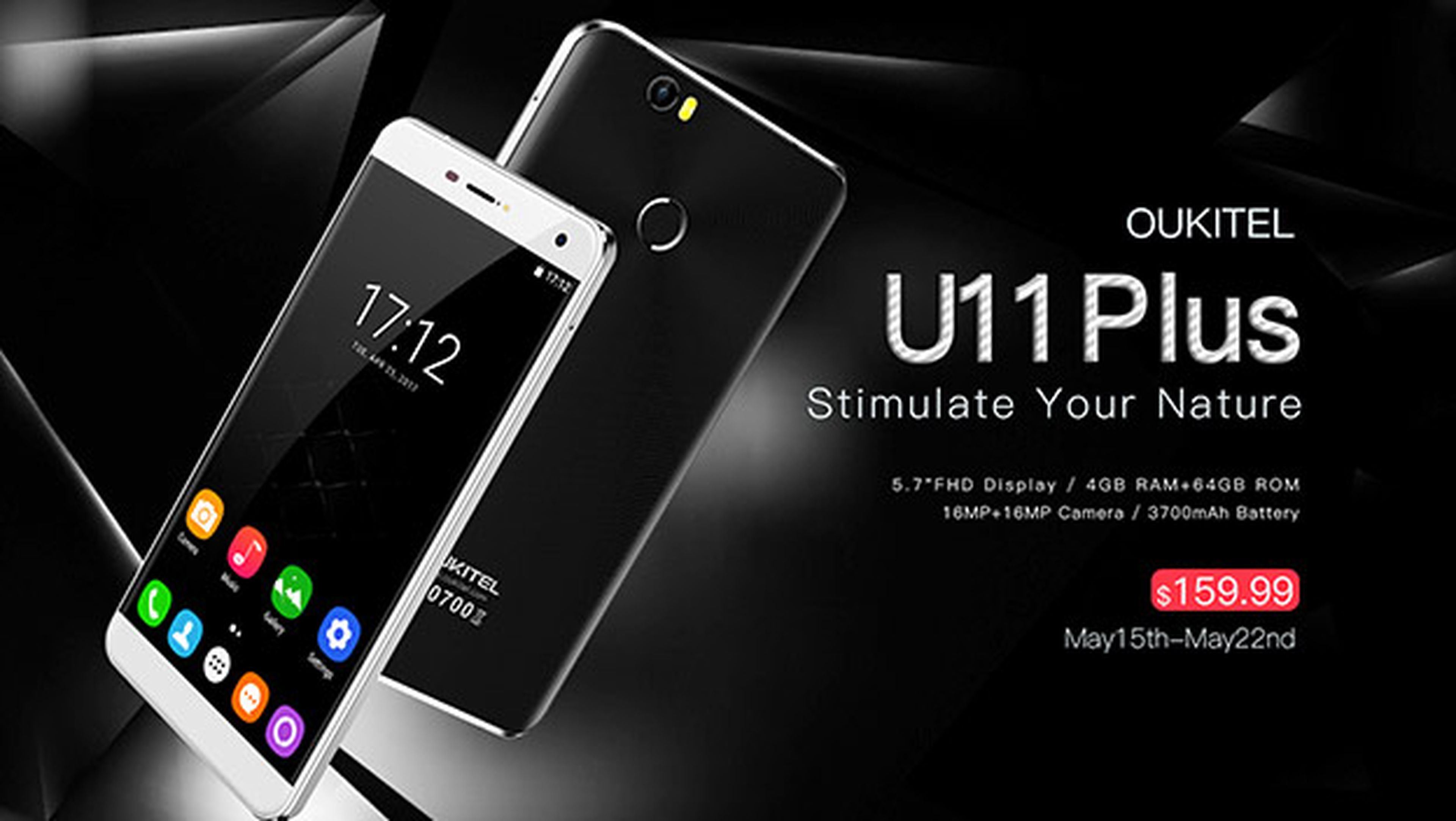 Oukitel U11 Plus destaca su gran pantalla de 5,7 pulgadas