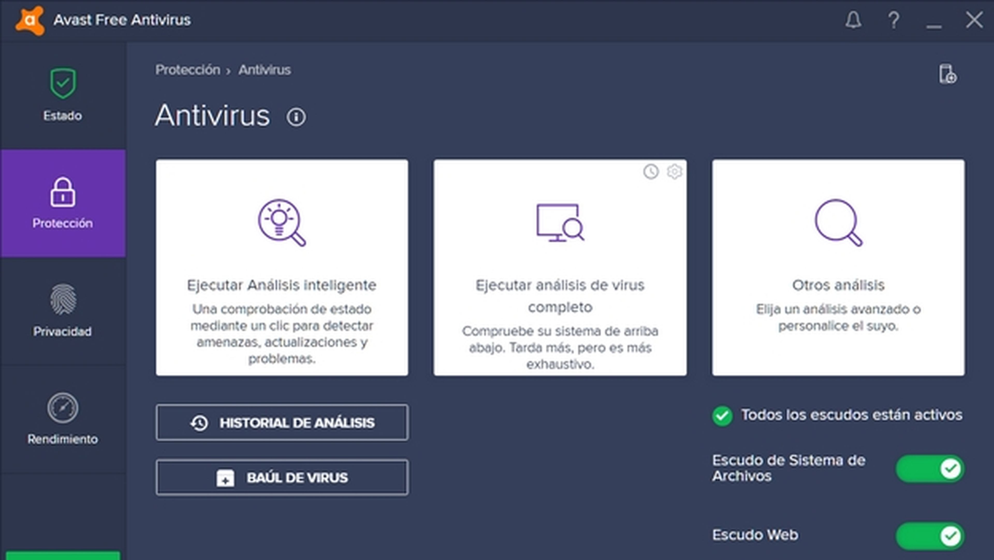 Antivirus gratuito para Windows Avast Free Antivirus 2017