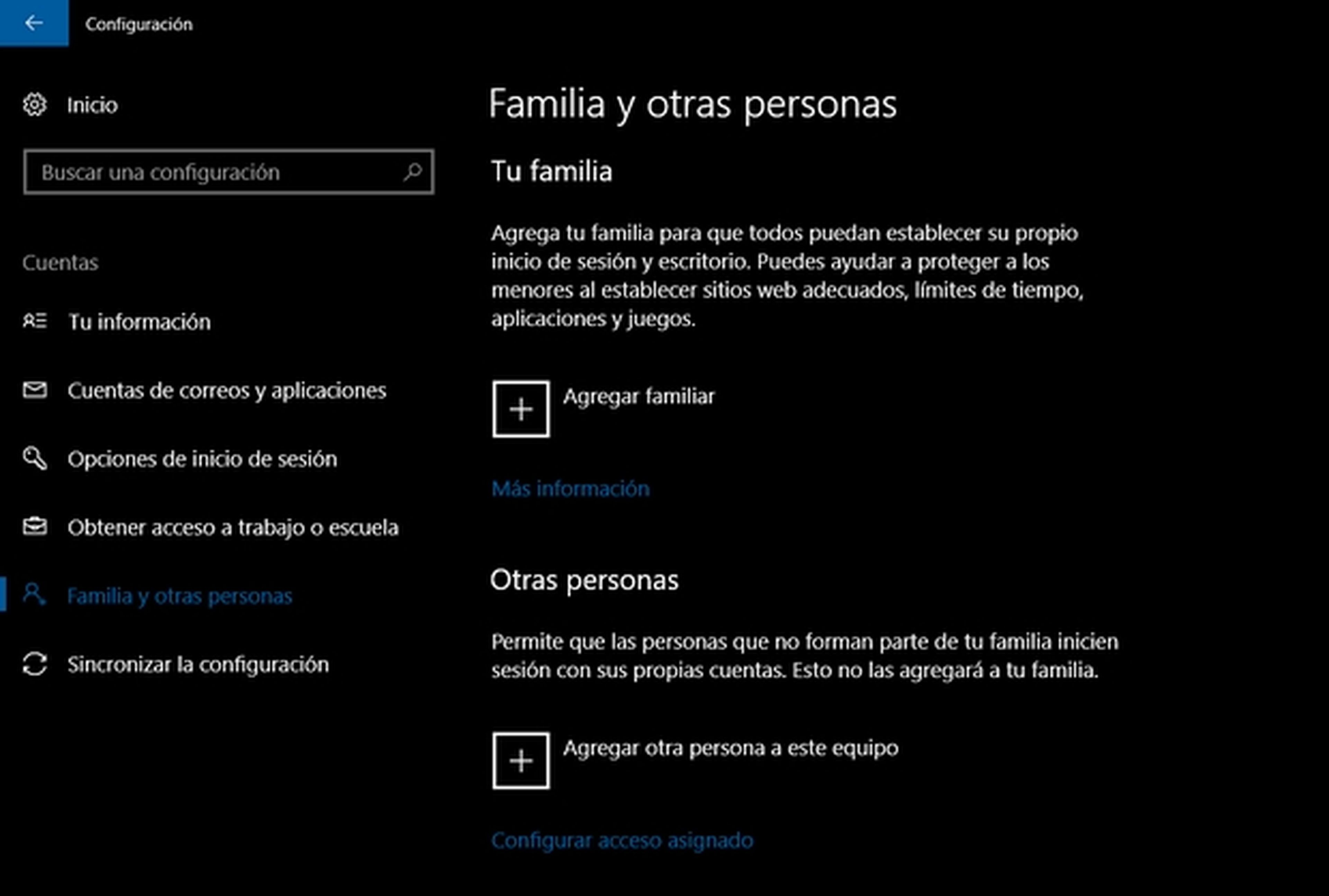 Cómo activar y configurar el control parental de Windows 10