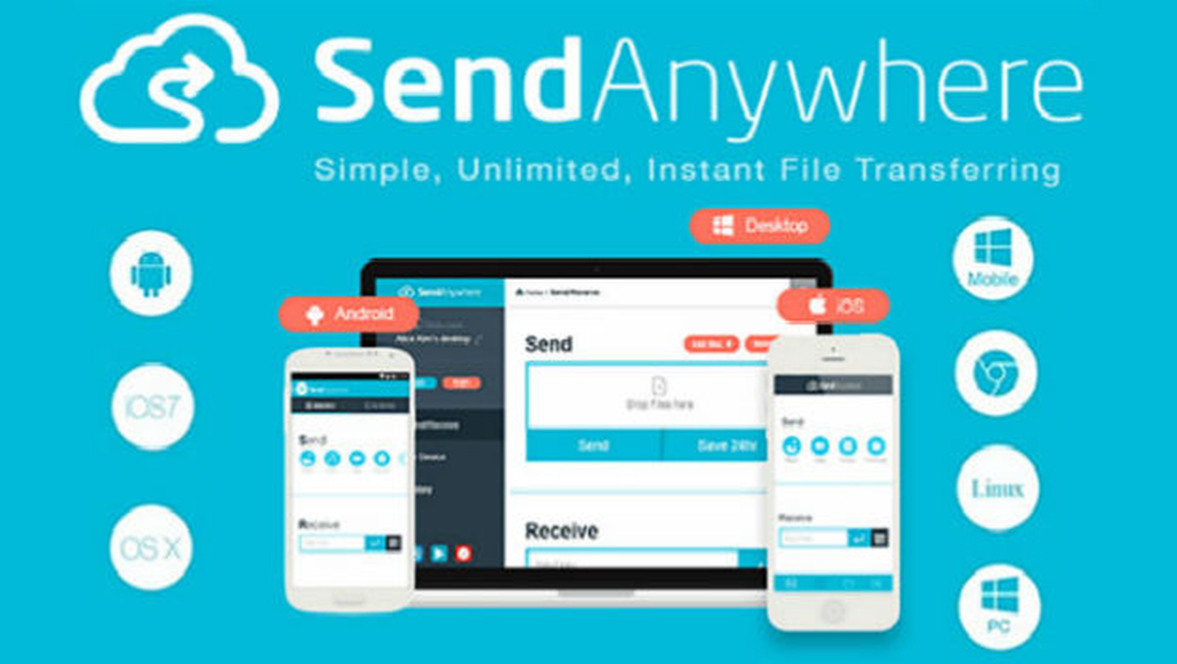 Send your files. Send anywhere. Instant send. Send anywhere ошибка при передаче.