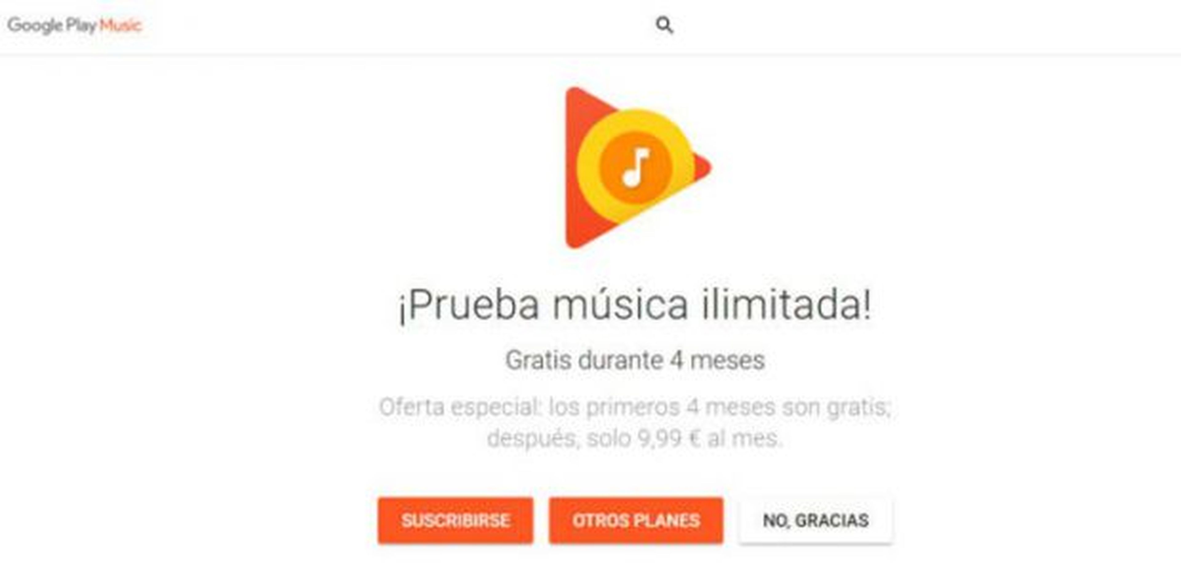 google play music oferta