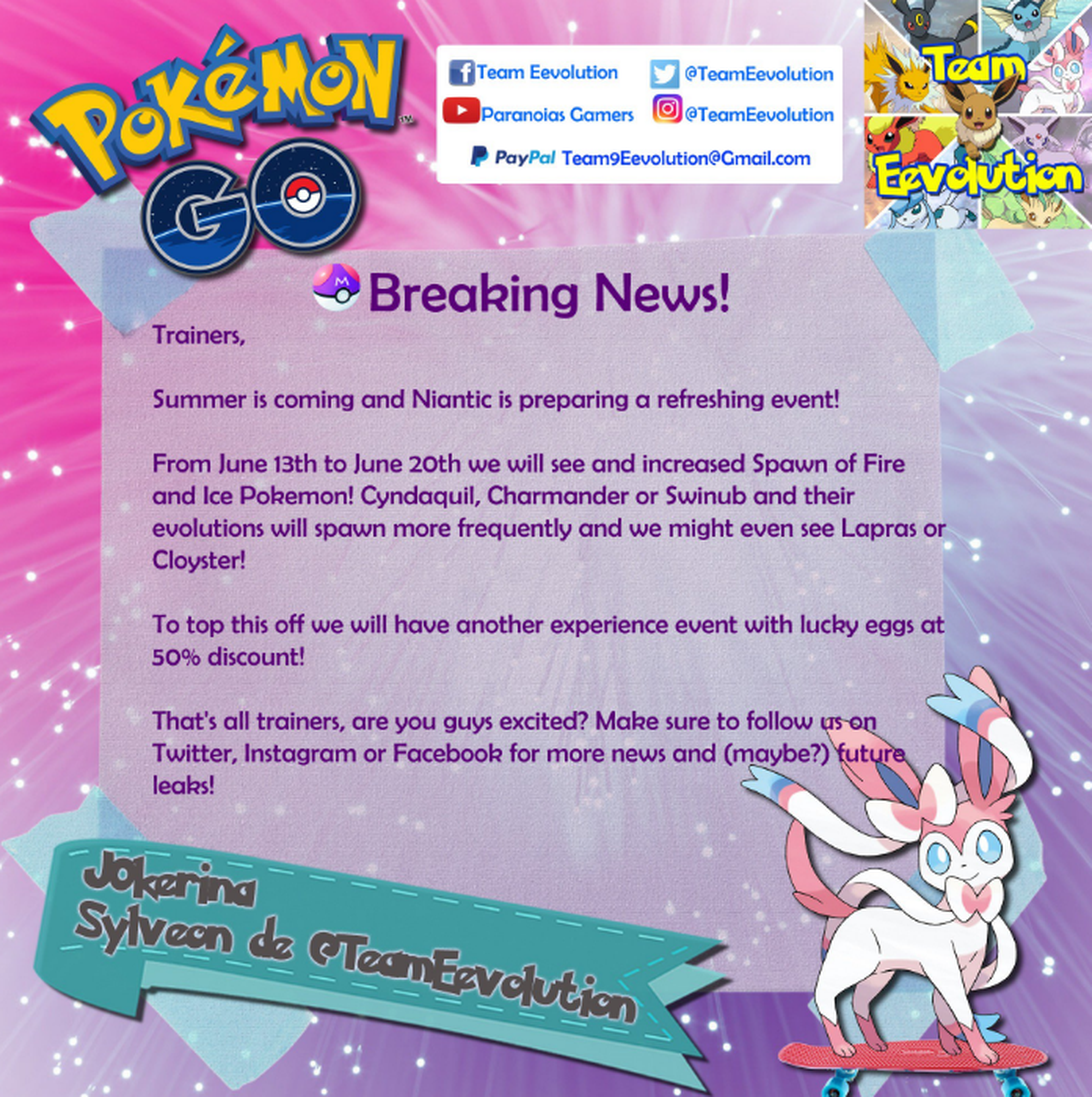 El próximo evento de Pokémon GO ya tiene fecha