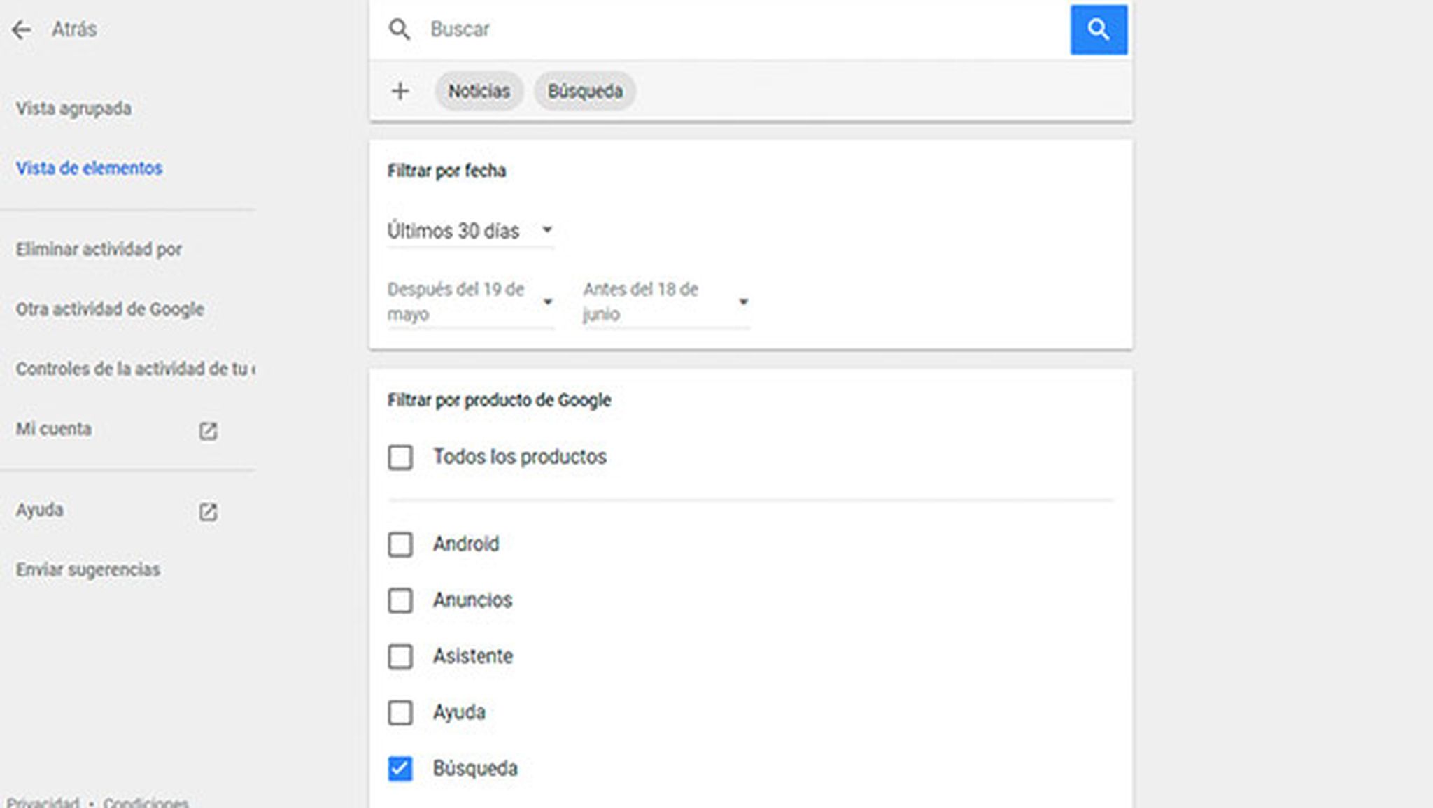 Cómo ver el historial de navegación de Google y descargar o eliminar