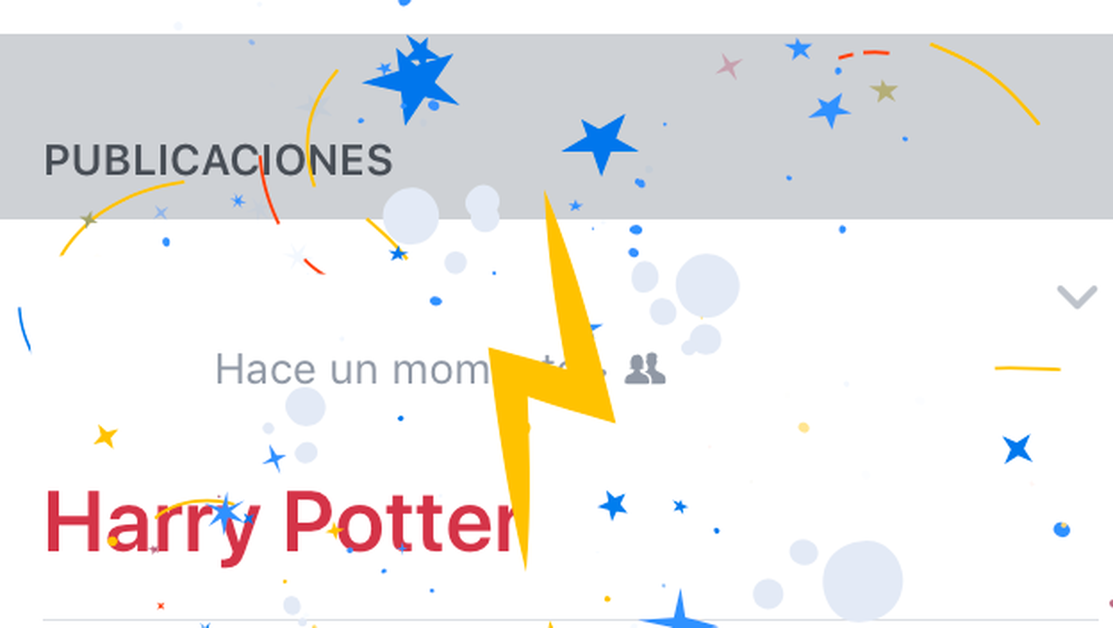 Truco Harry Potter Facebook 20 aniversario