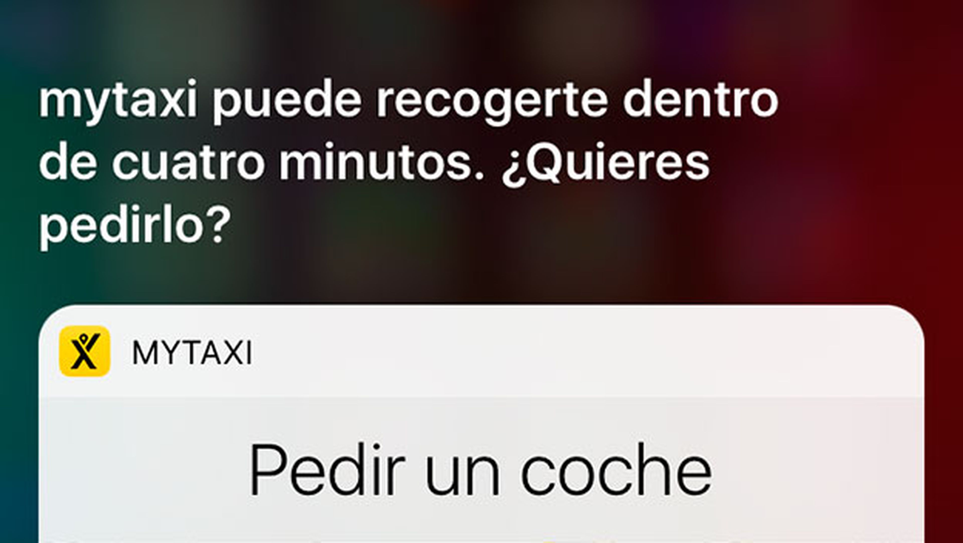 pedir taxi siri