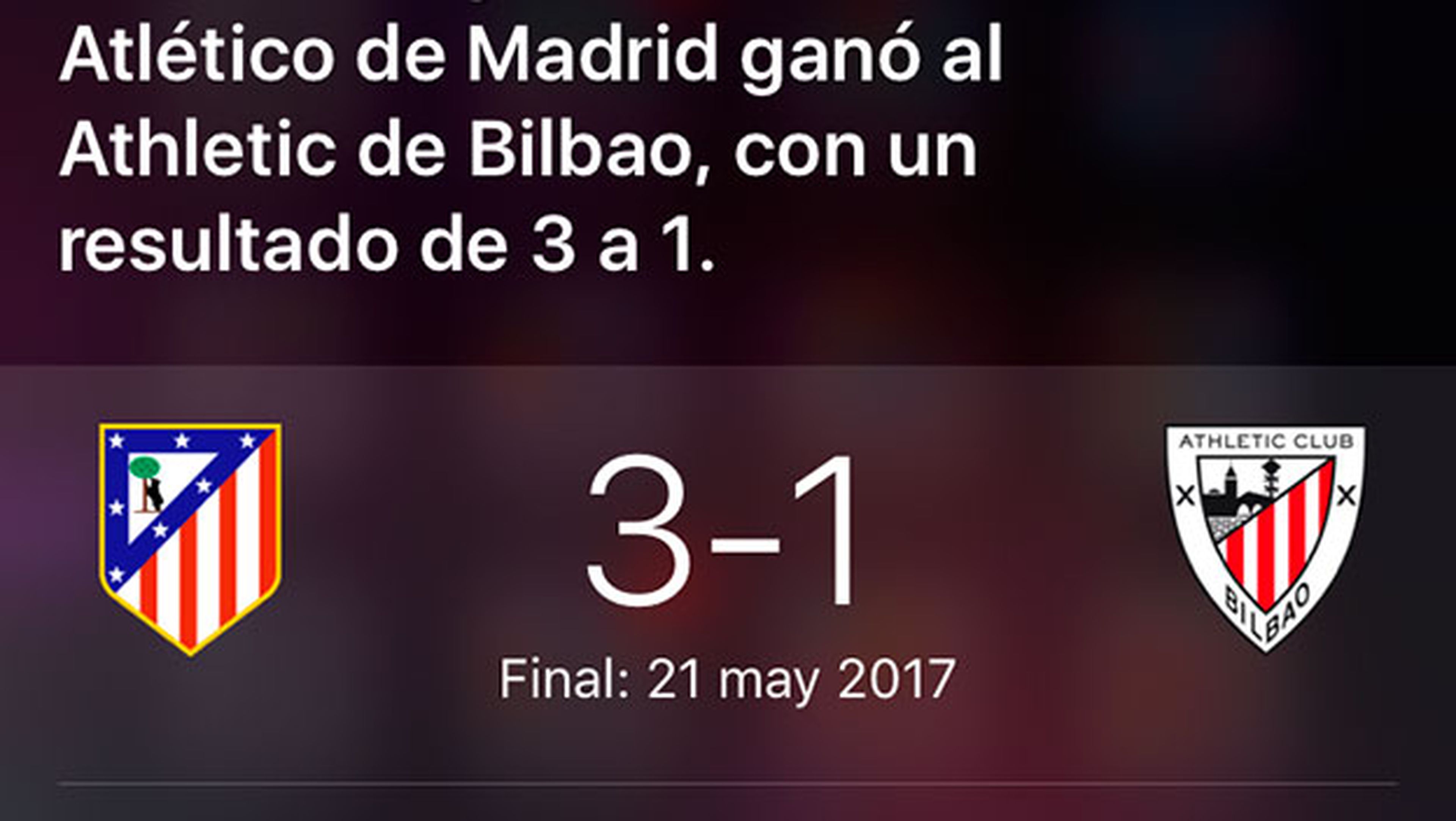 siri resultados deportivos