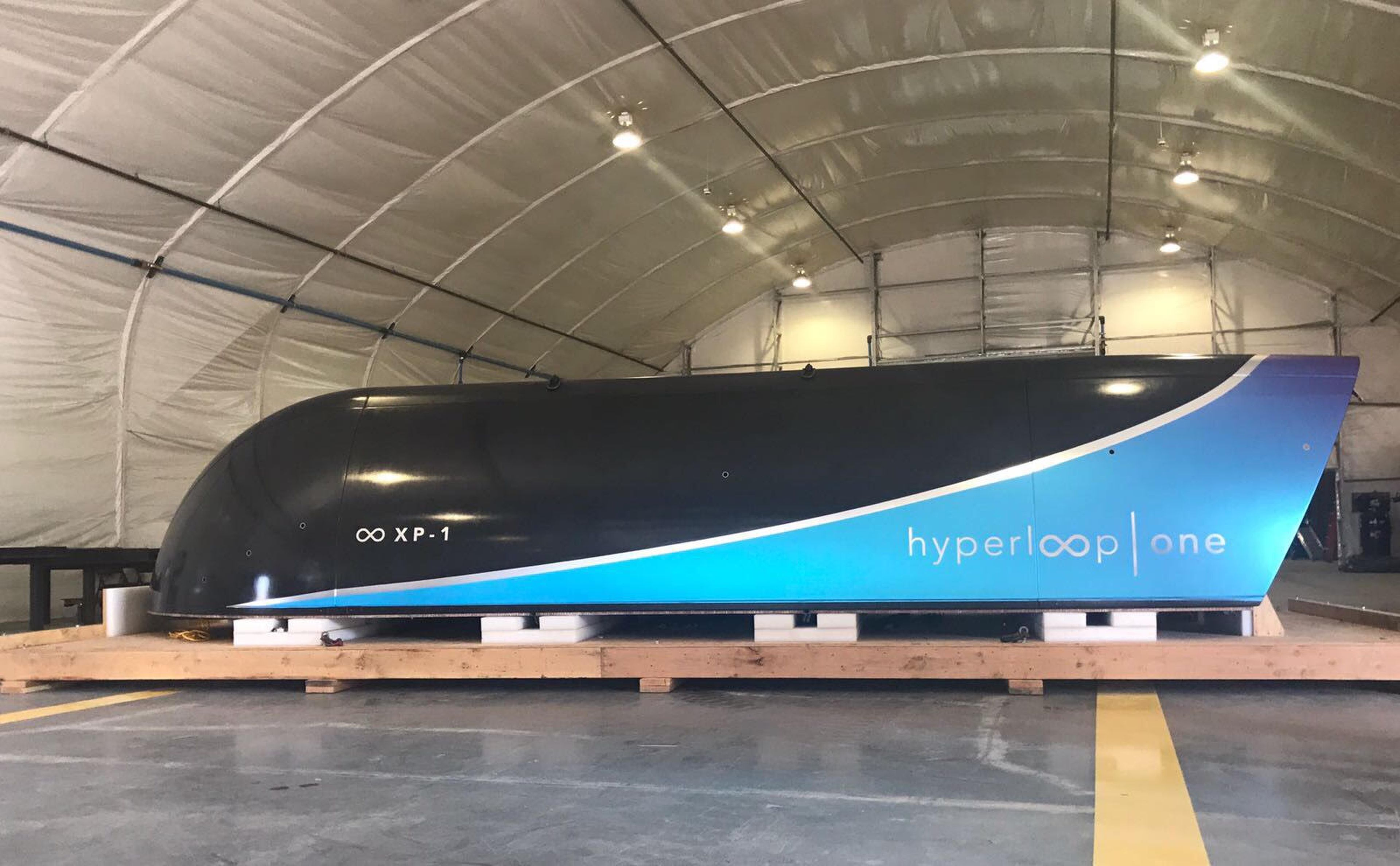 El hyperloop one ha marcado un hito en la historia del transporte superando su primer recorrido de prueba