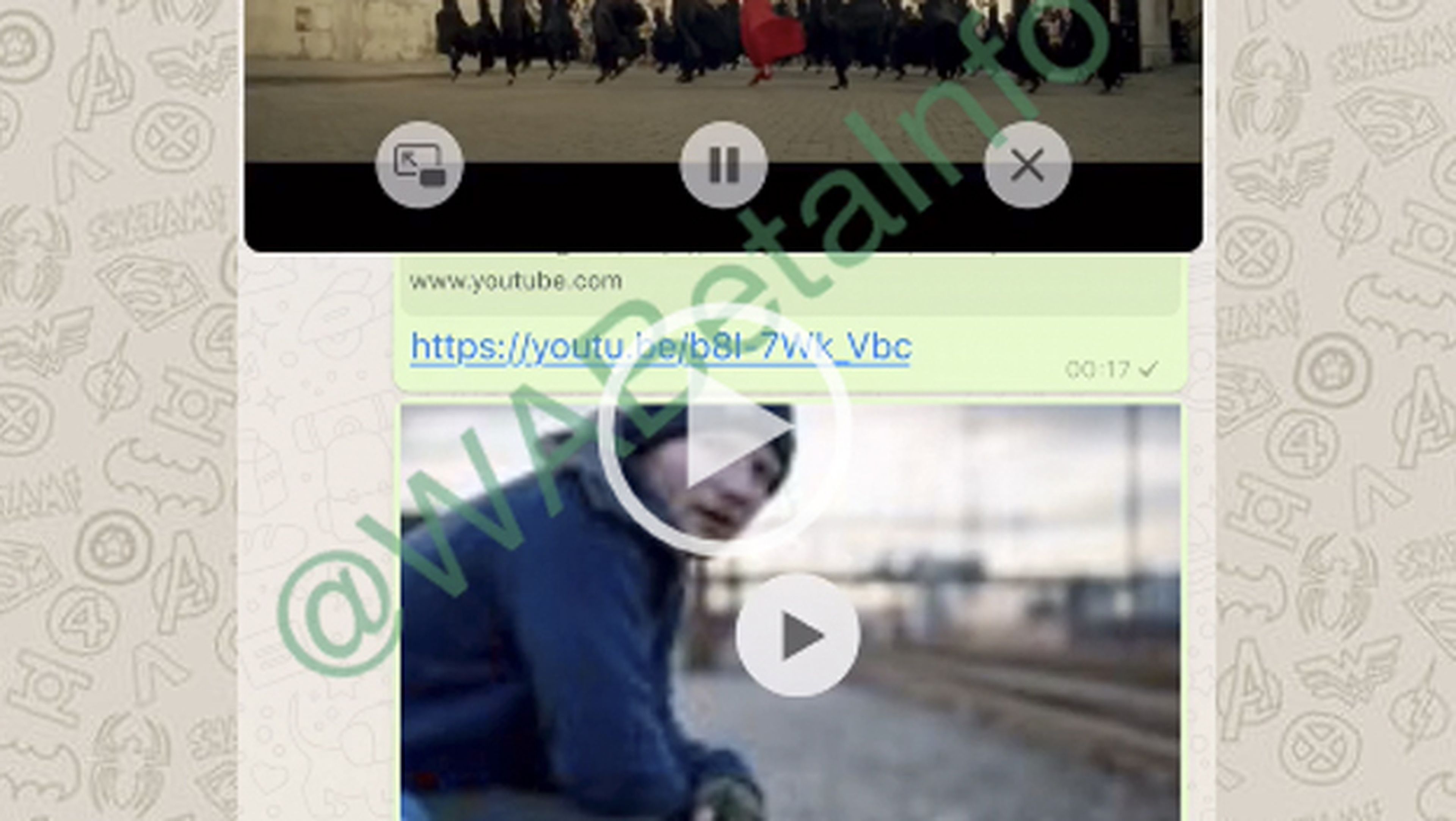 WhatsApp permitirá ver los vídeos de YouTube desde la aplicación