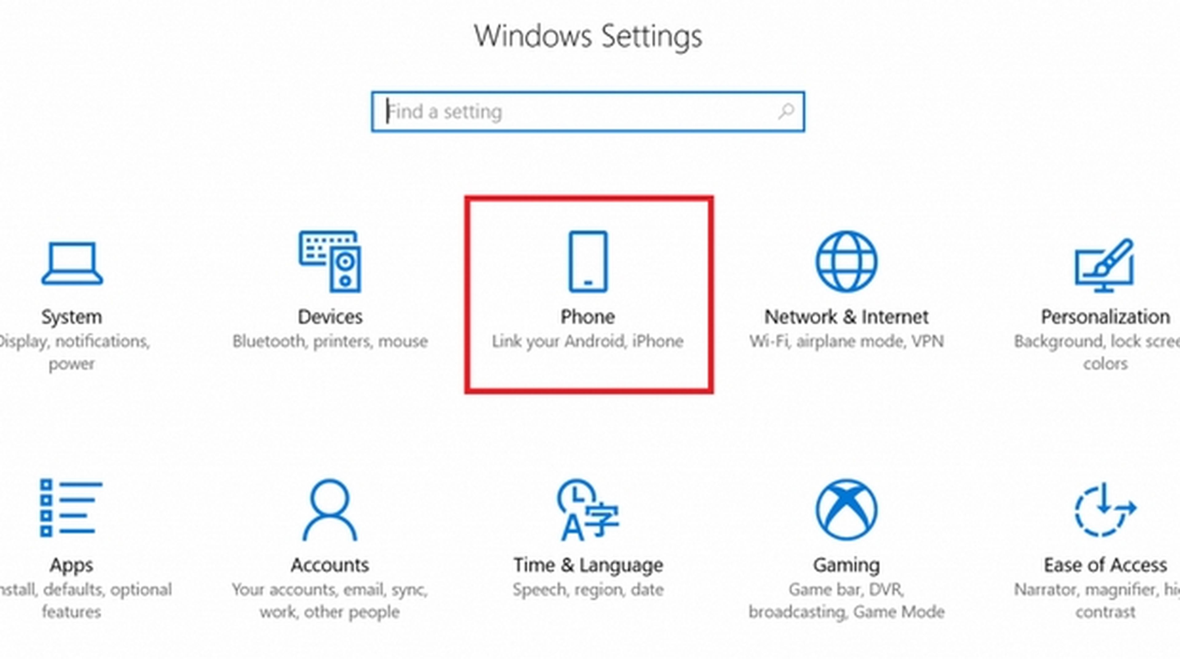 La nueva versión de Windows 10 te permitirá enlazar tu móvil Android