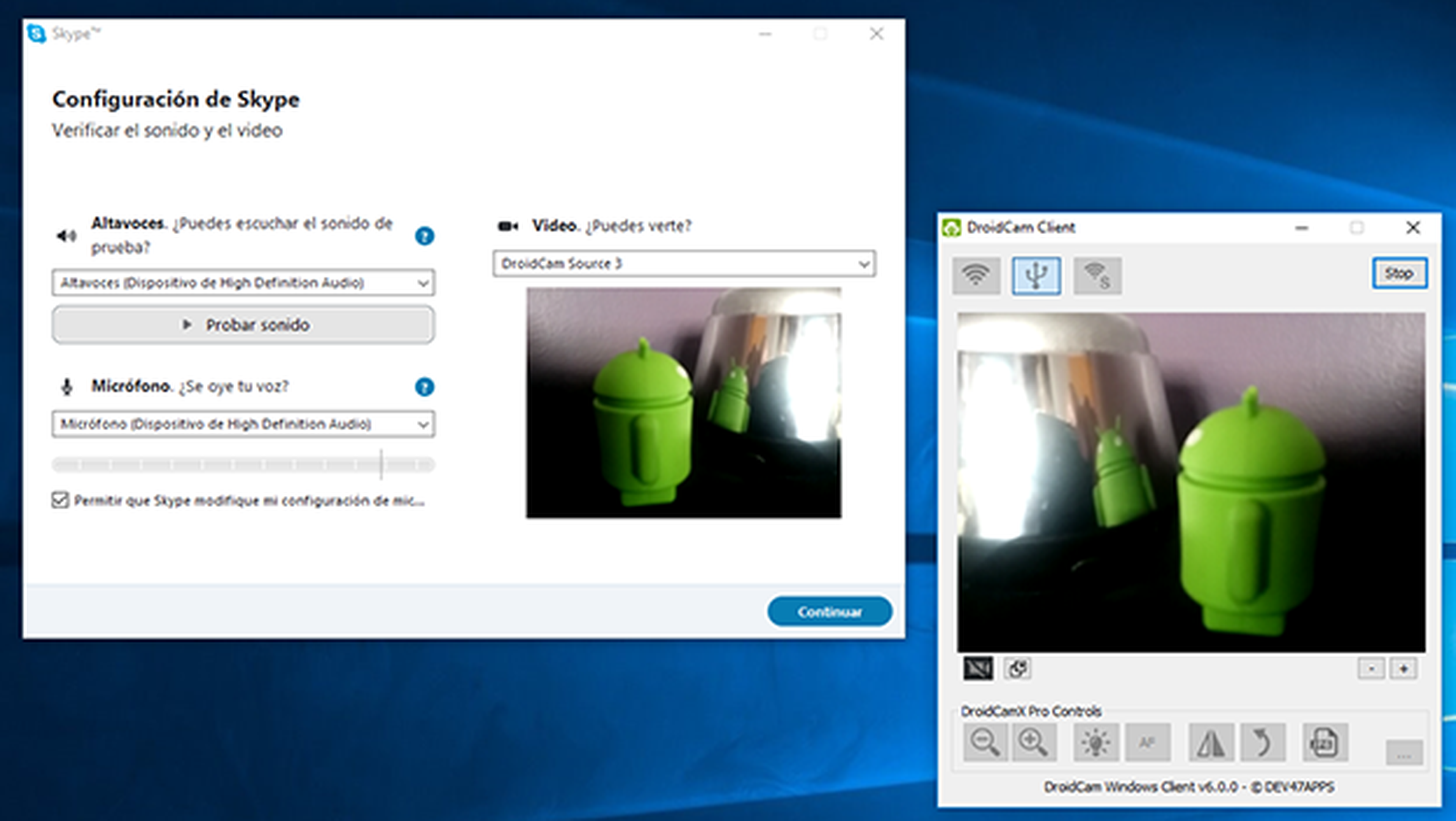 Configura Skype en tu PC