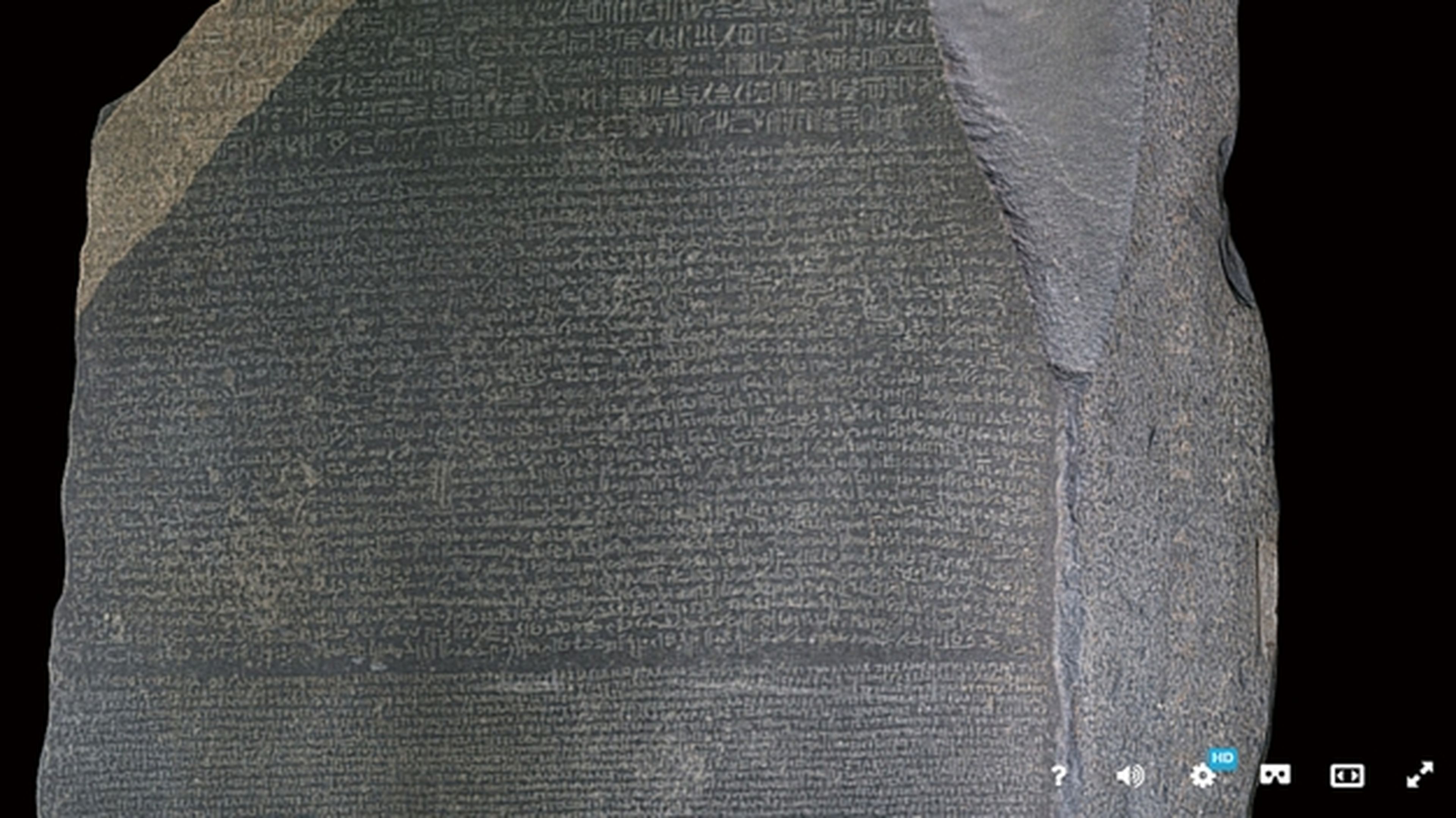 Explora en 3D la Piedra de Rosetta que tradujo los jeroglíficos