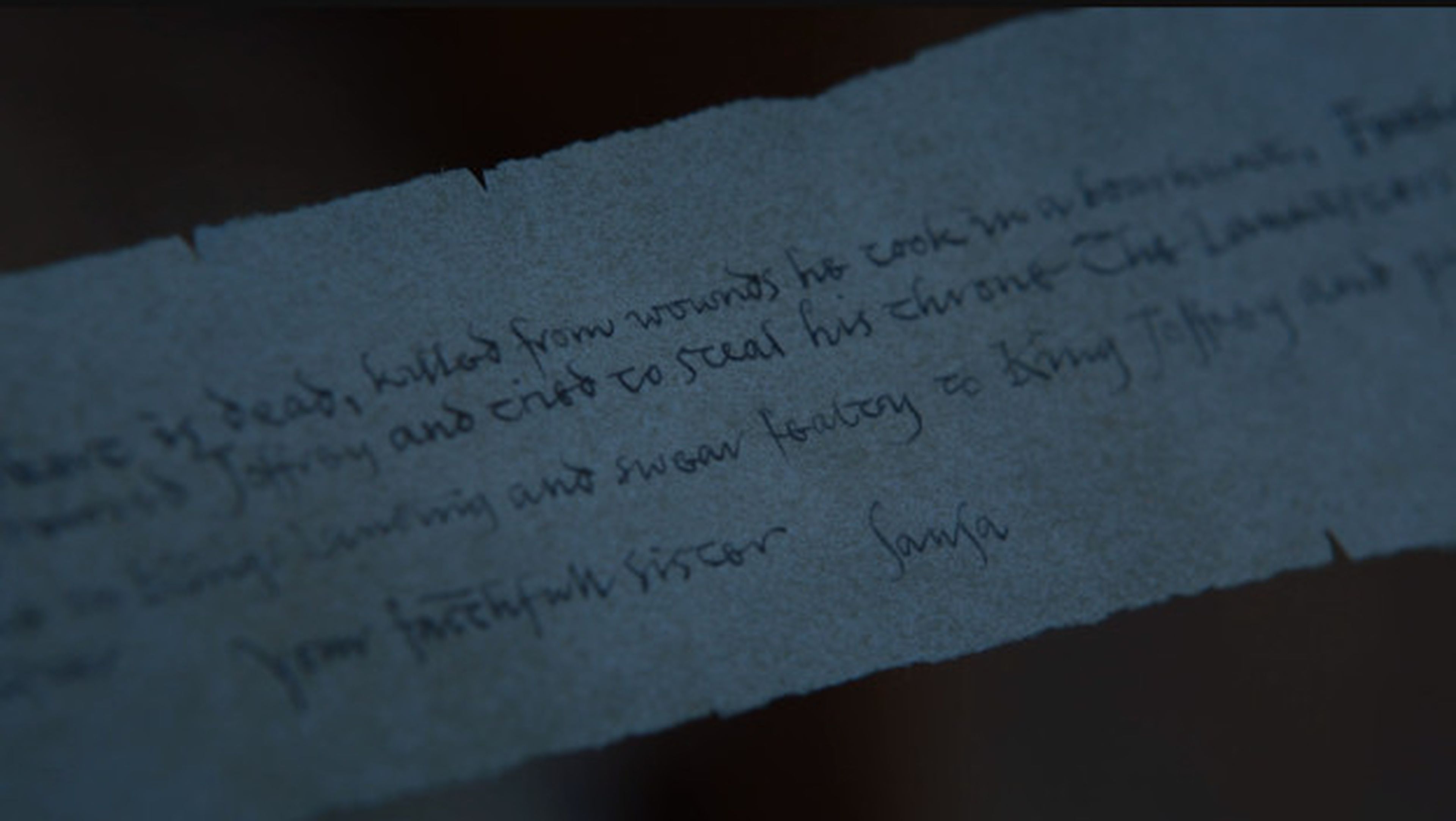 Esto es lo que dice la nota secreta que Arya encuentra en el 7x05 de Juego de Tronos.