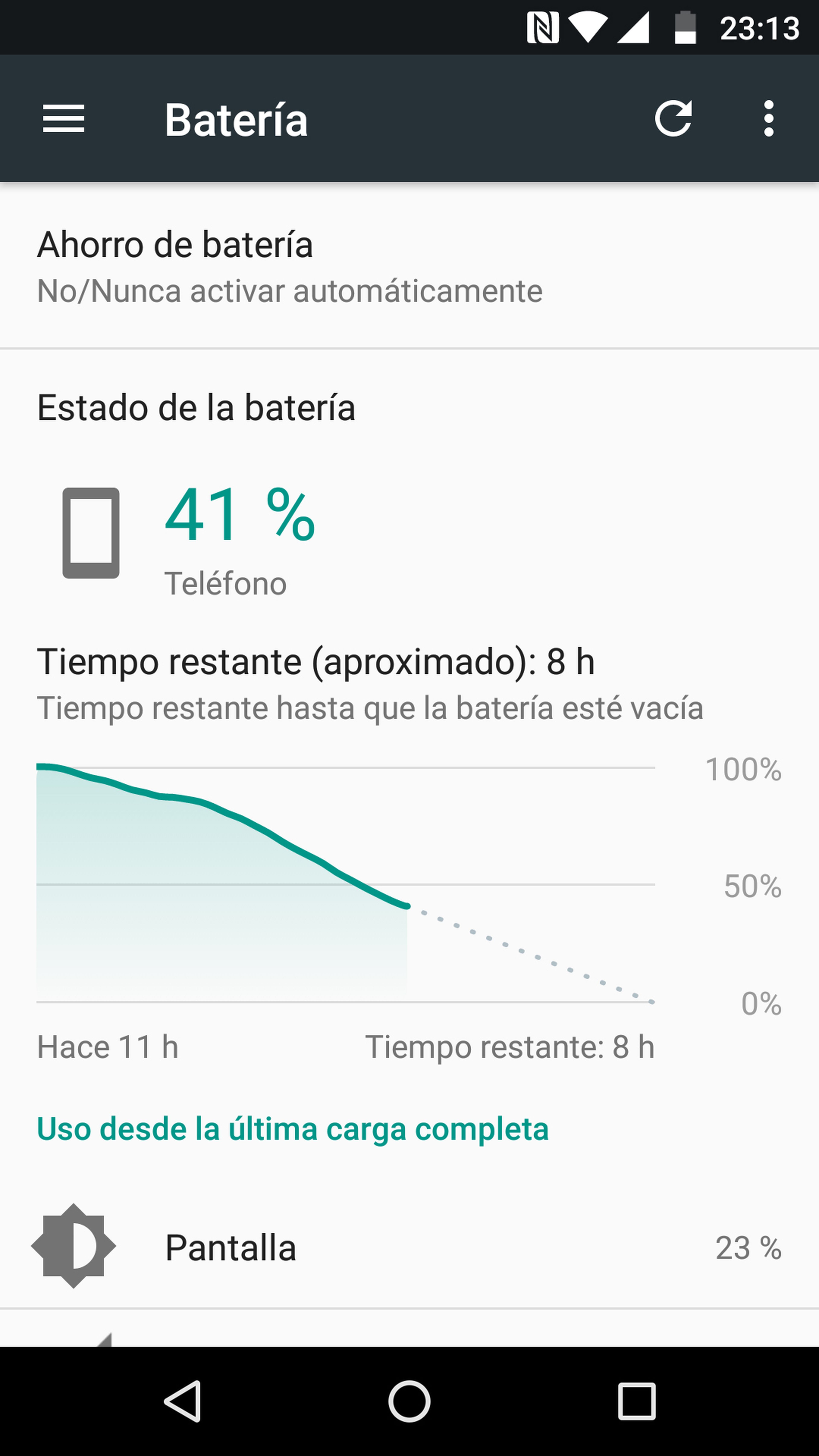 Batería del Moto Z2 Play: consumo, autonomía y opciones de ahorro