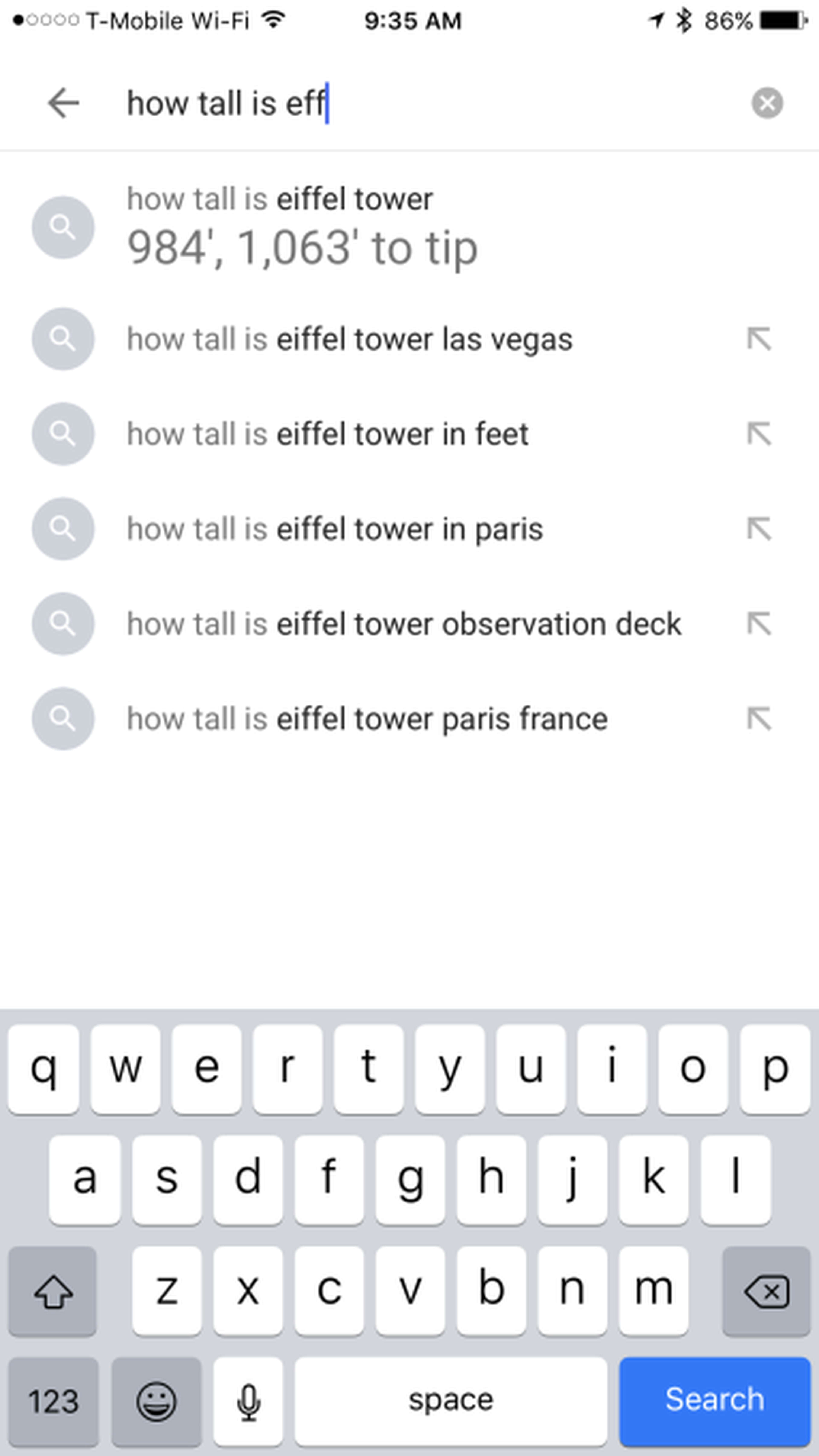 respuestas instantáneas google search