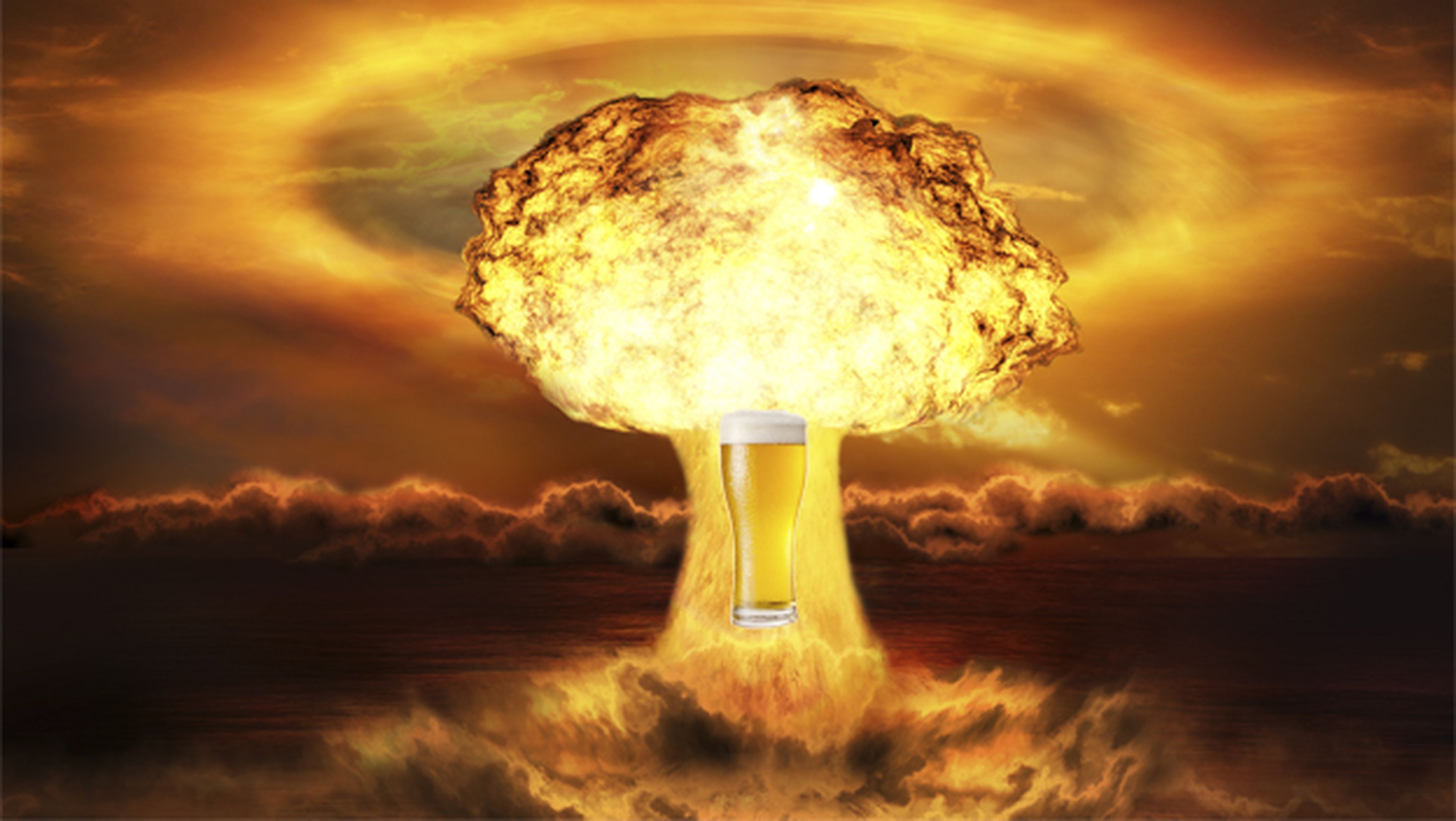 La resistencia de la cerveza frente a una bomba atómica