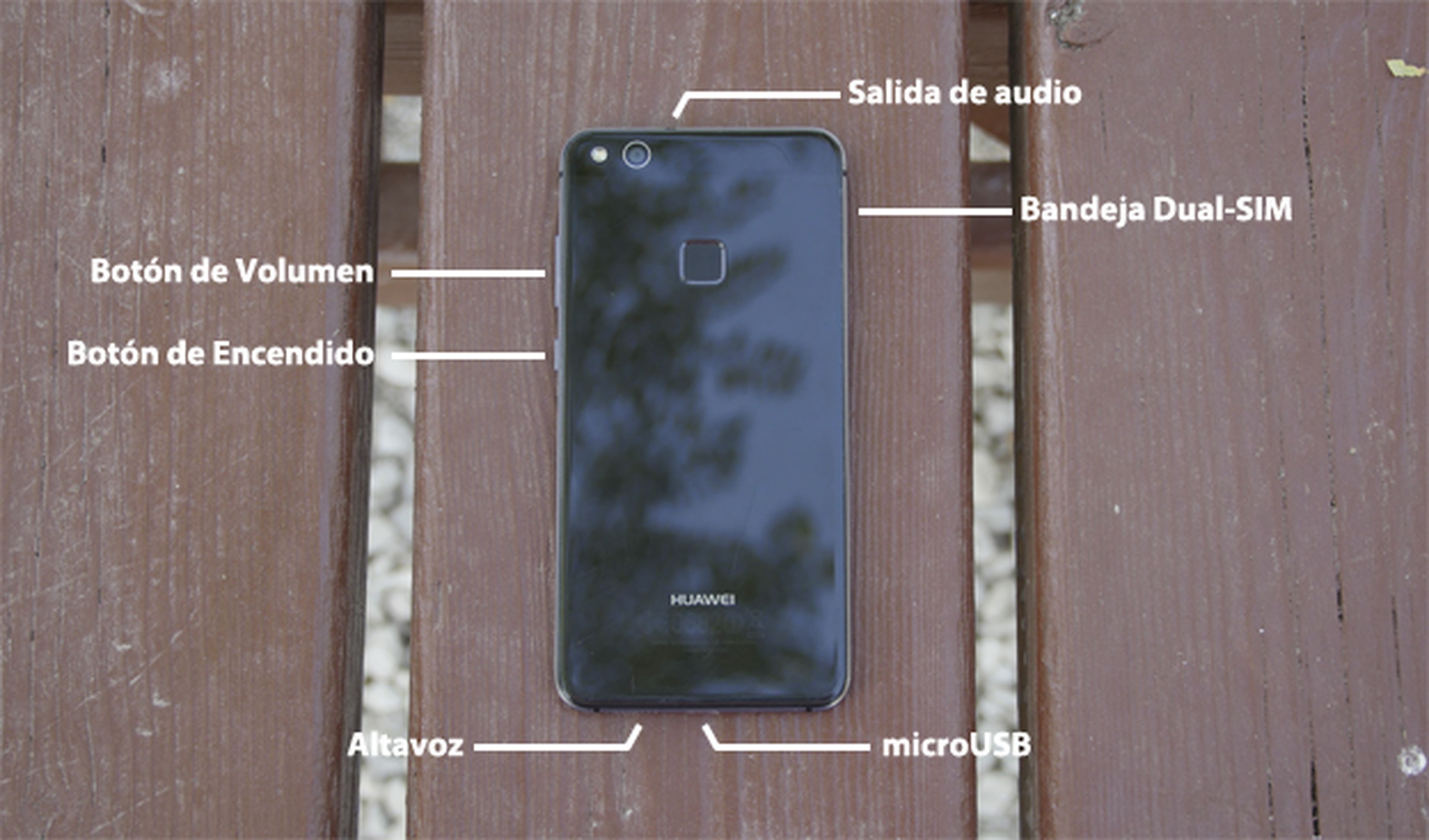 Así están repartidos los botones y las conectividades de este móvil de Huawei