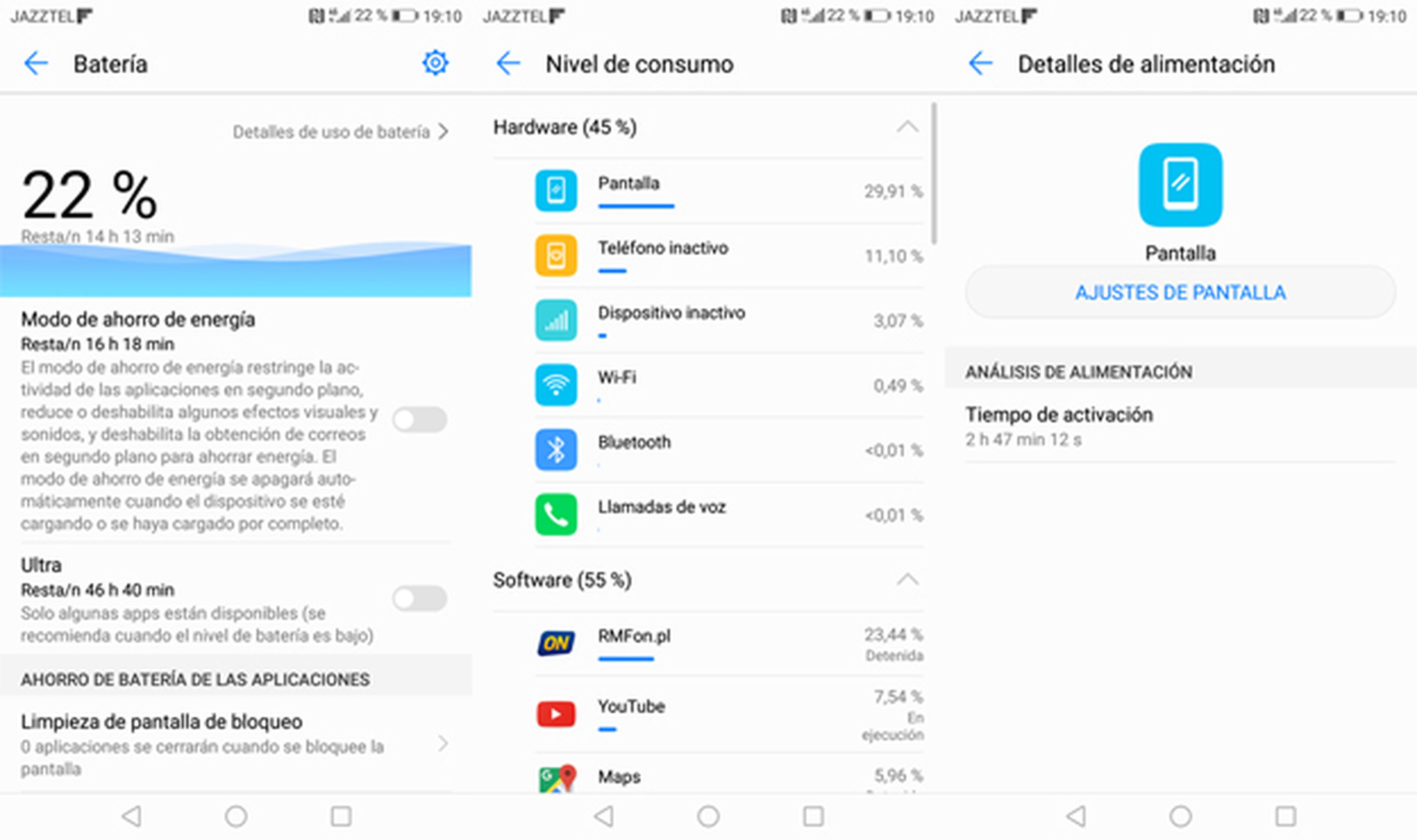 De esto es capaz la batería del P10 Lite en el día a día