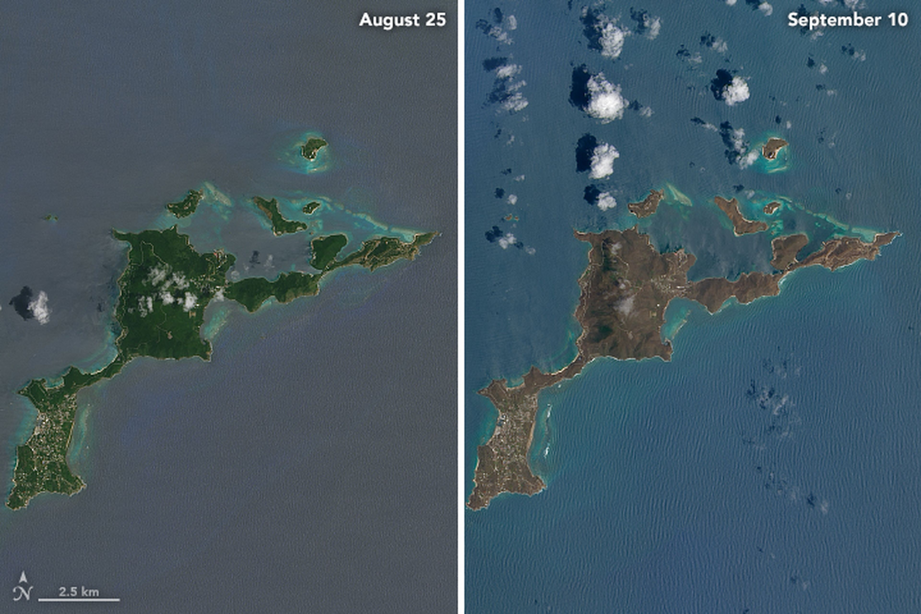 Así ha quedado el Caribe: antes y después del Huracán Irma
