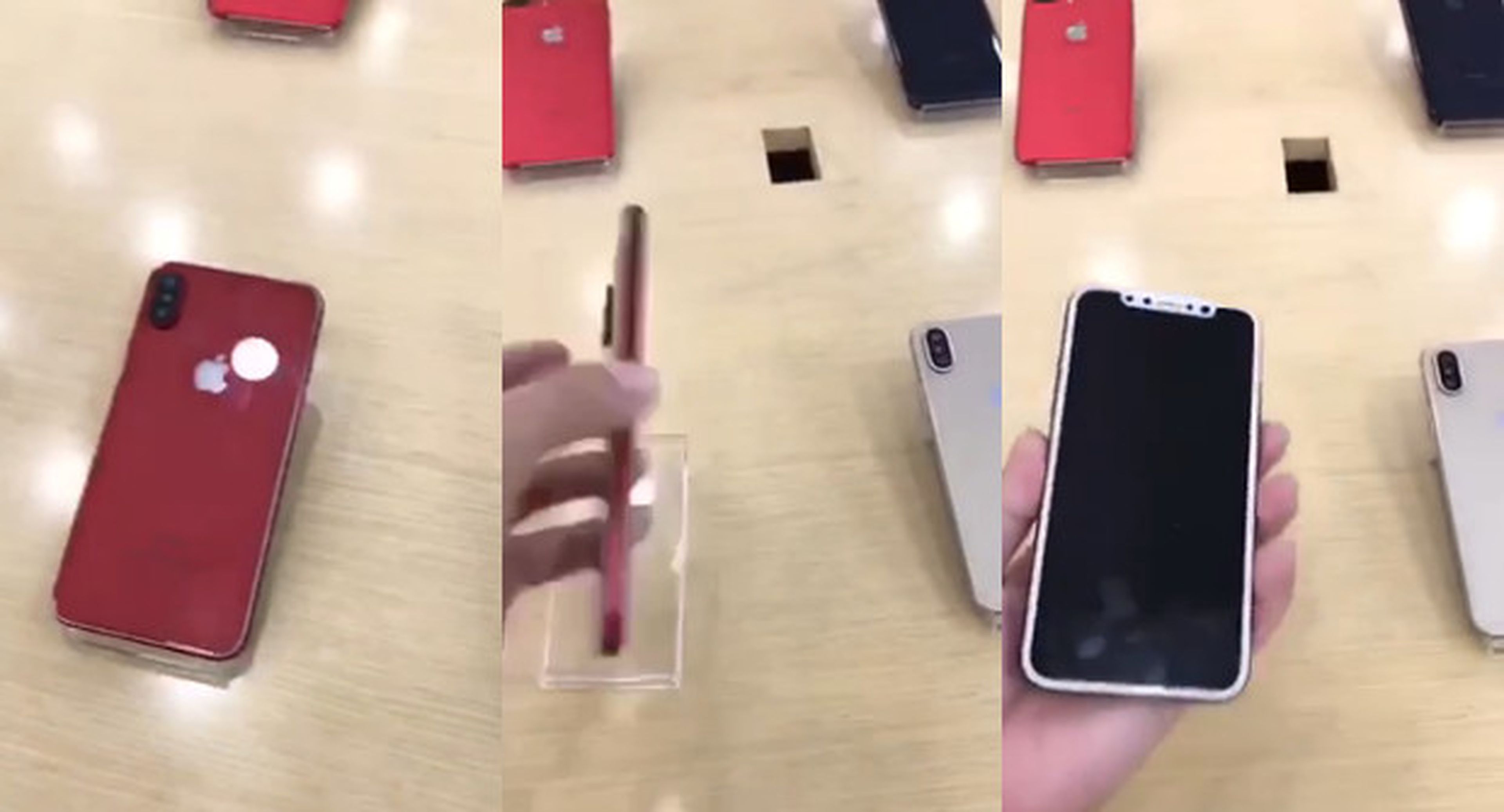 Filtran un vídeo del iPhone 8 en color rojo