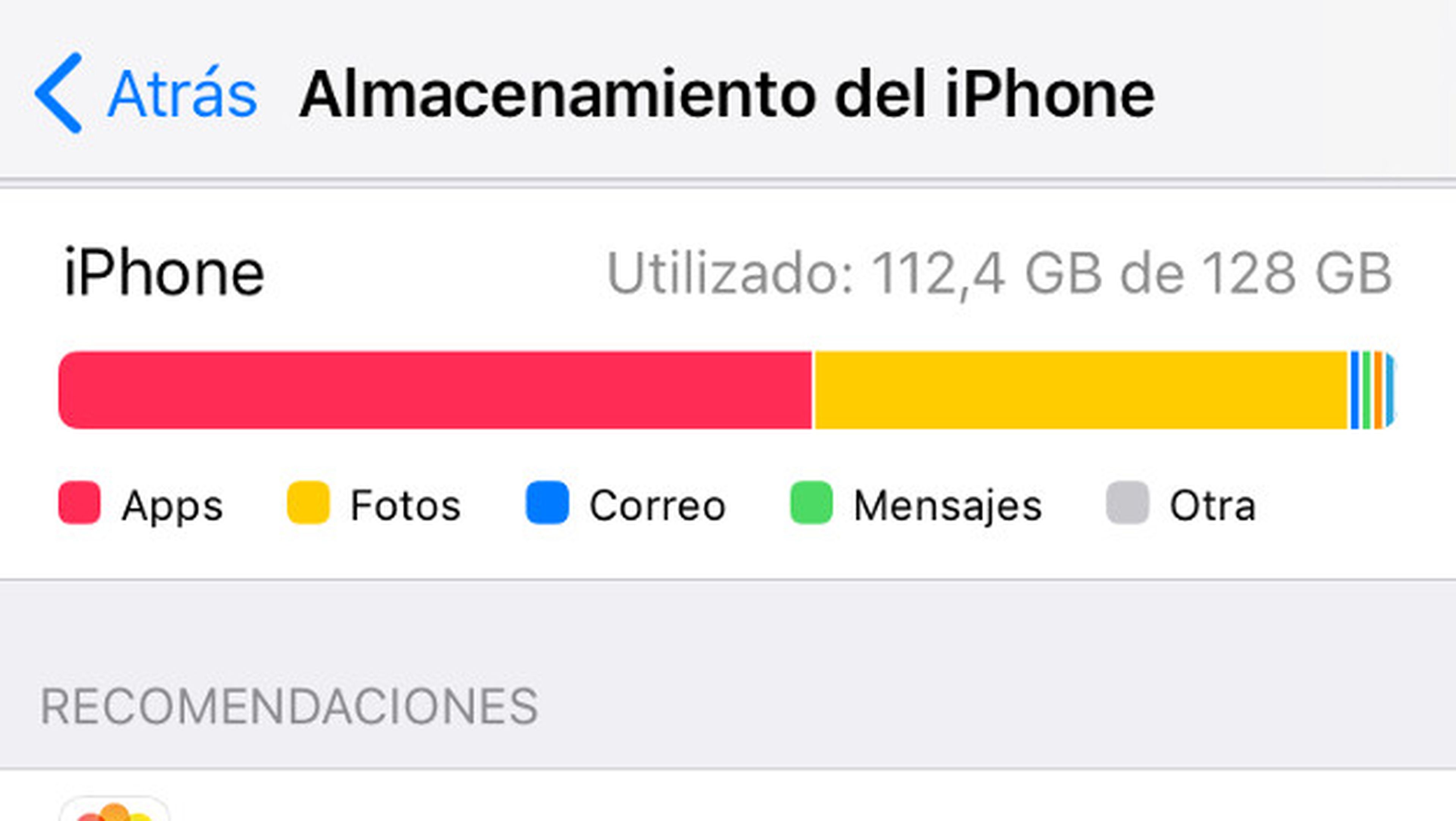 iPhone se queda sin memoria, solución.