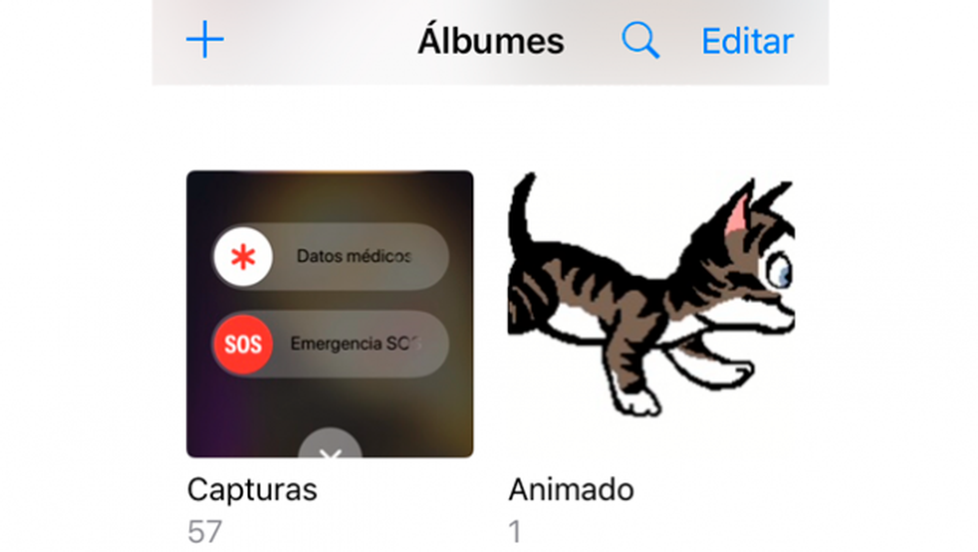 Albúm GIFs en galería de Fotos iOS 11