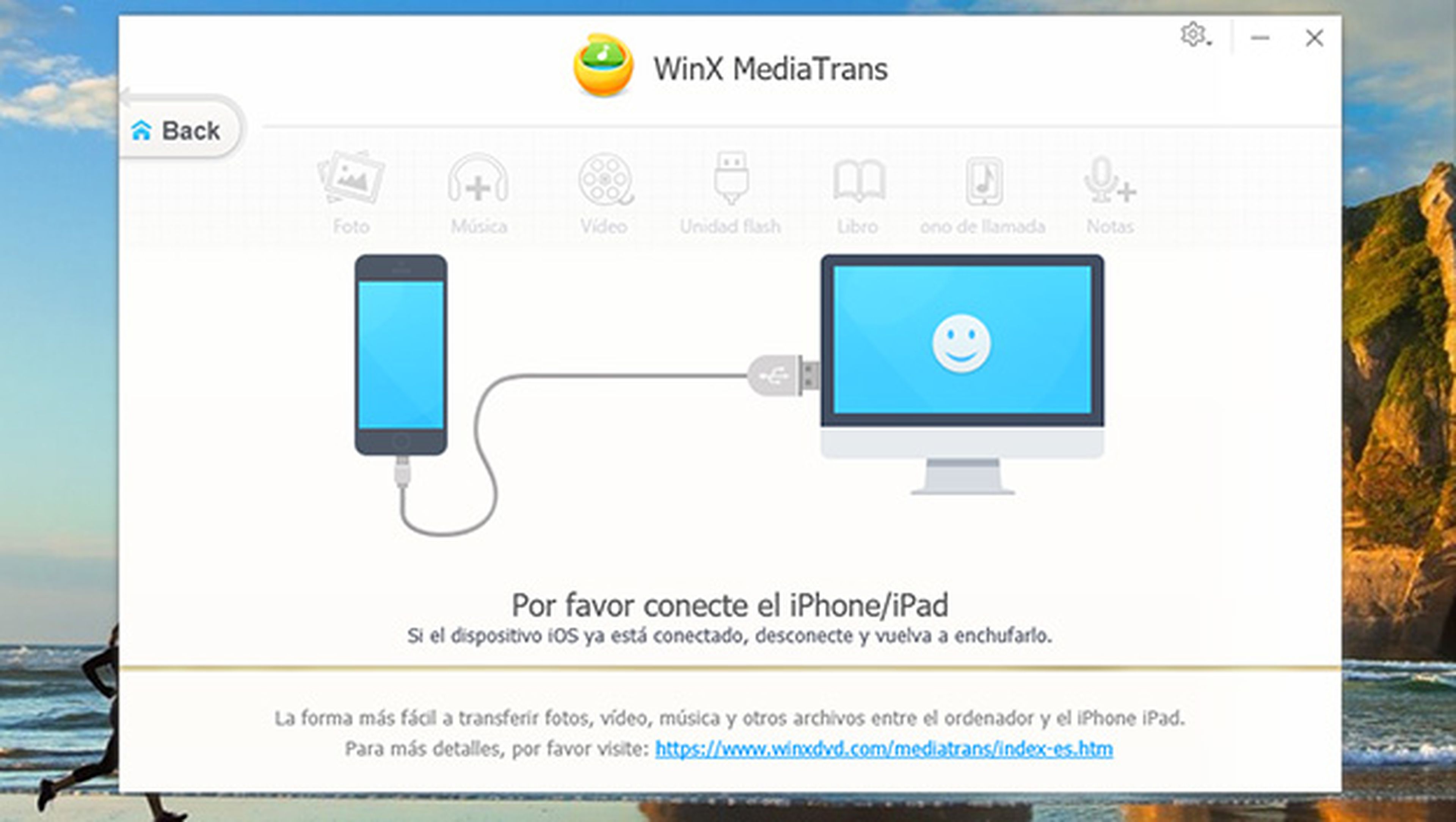 WinX MediaTrans, mueve tus fotos del iPhone al PC fácilmente