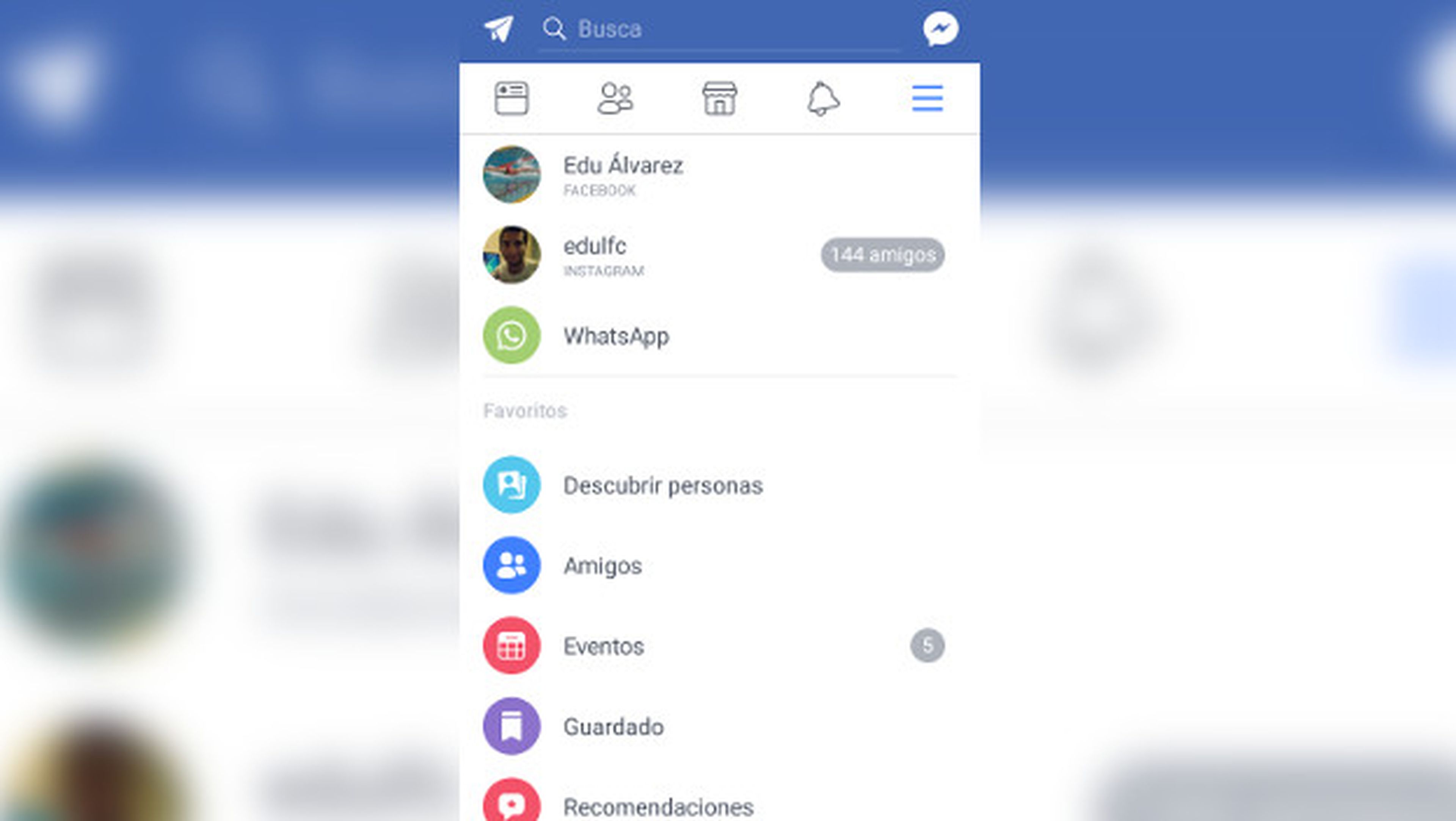Facebook prueba la integración con WhatsApp