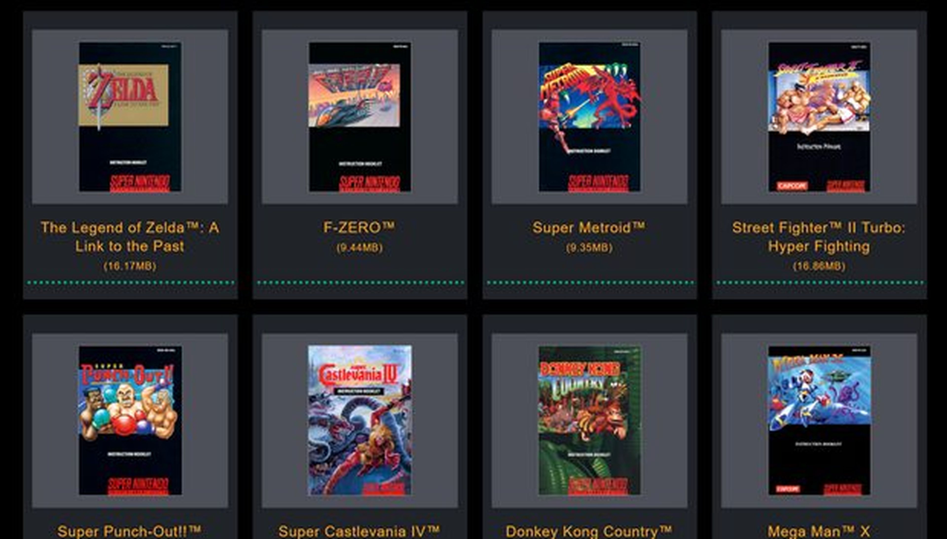 Descarga los manuales de los juegos de SNES Mini en PDF