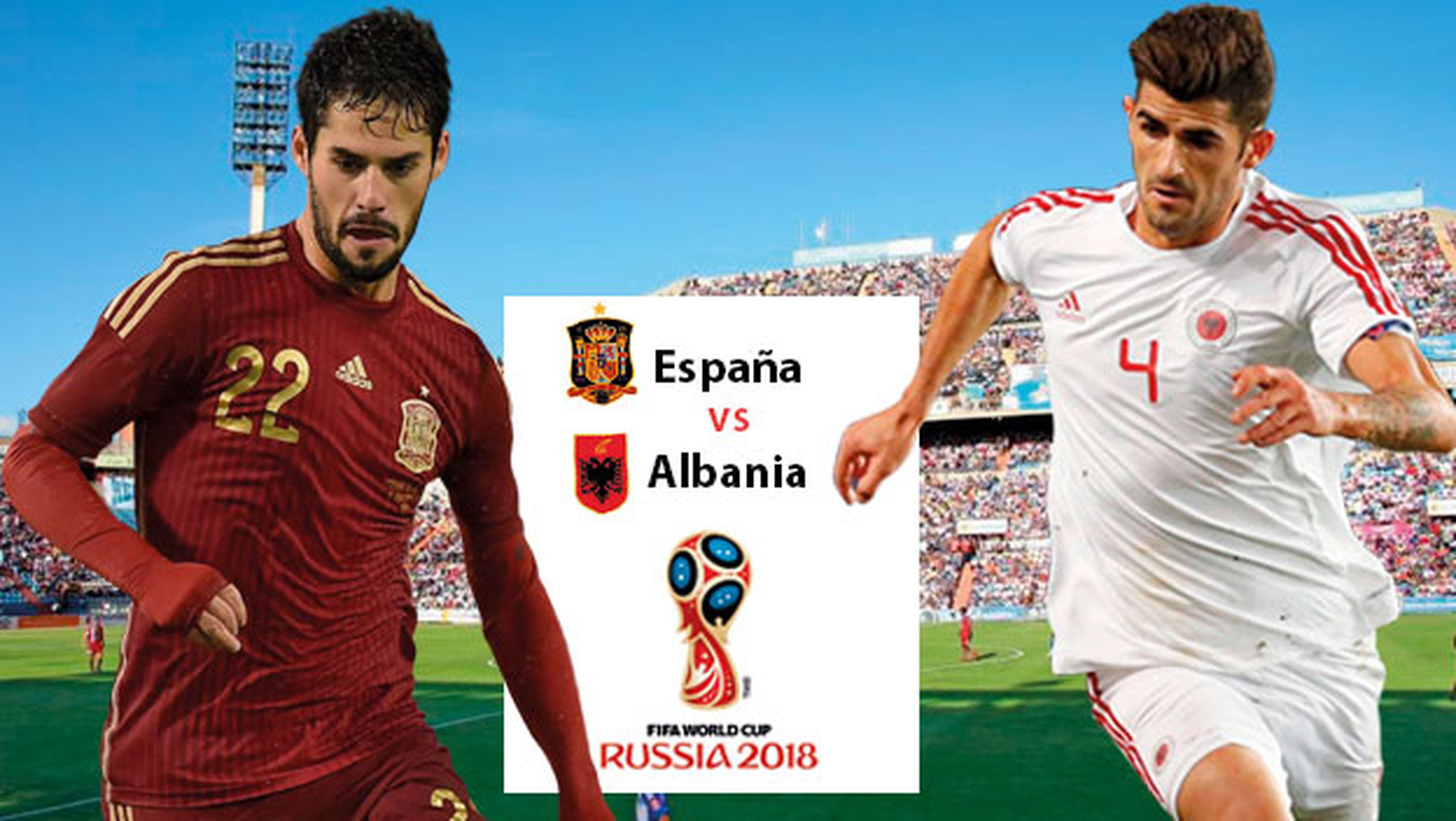 A qué hora y en qué canal ver en directo el España vs Albania de fútbol.
